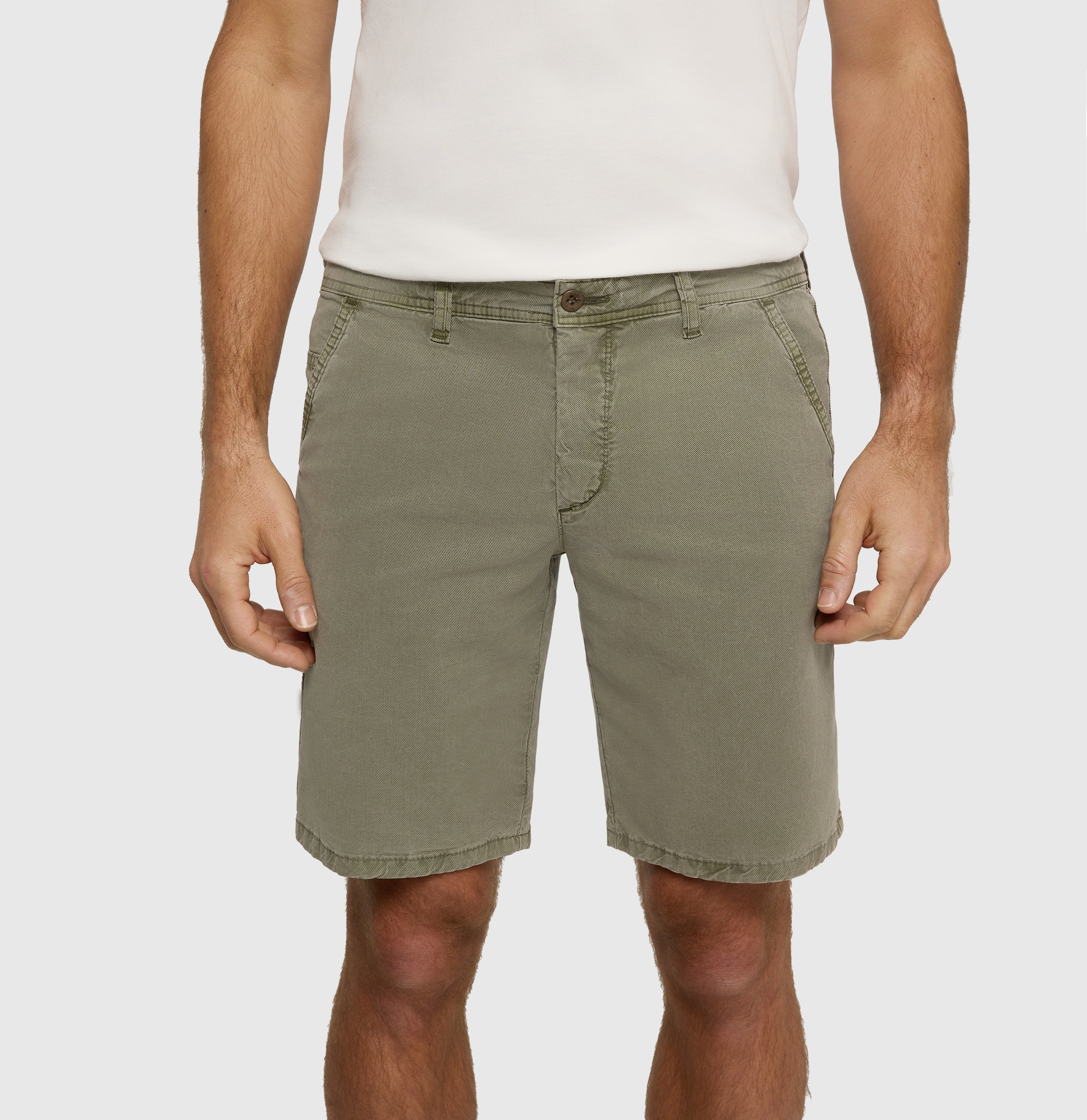 MAC Bermudas »Liam Bermuda«  in gewaschener Optik, Twillqualität