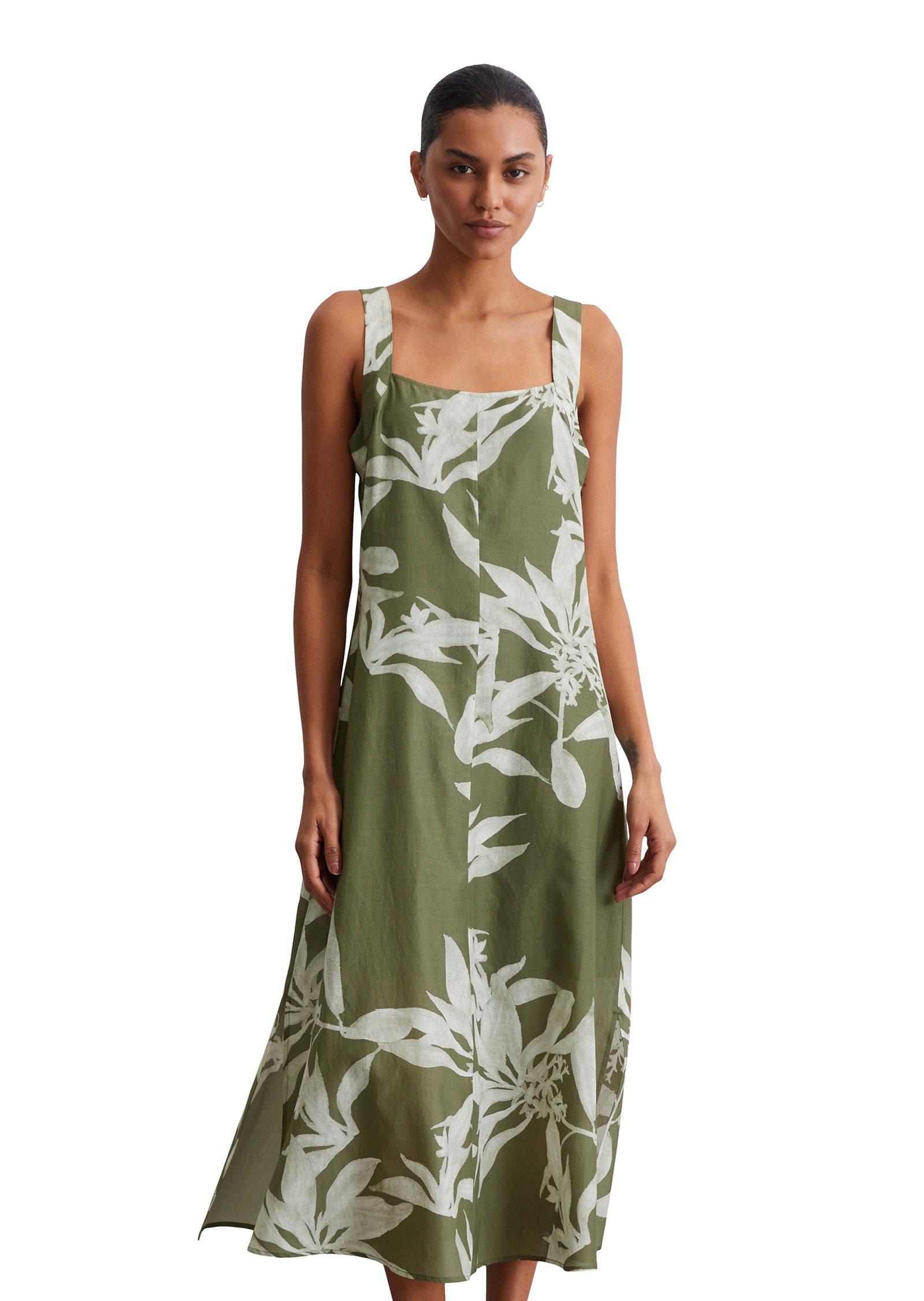 Marc OPolo Druckkleid "aus Organic-Cotton-Viskose-Mix" günstig online kaufen