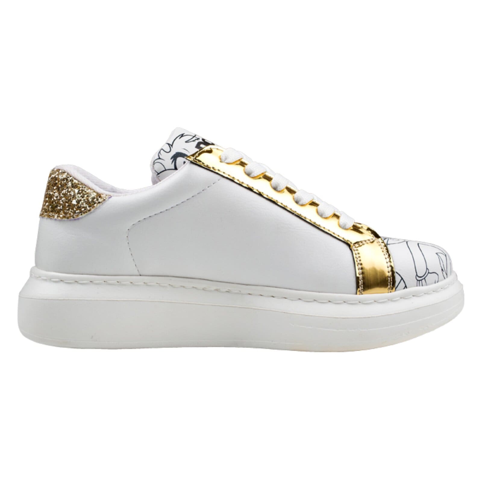 DOGO Sneaker »Verona Low-Top Sneaker Looney Tunes Chasing Tunes Damen Sneaker«  Handgefertigt