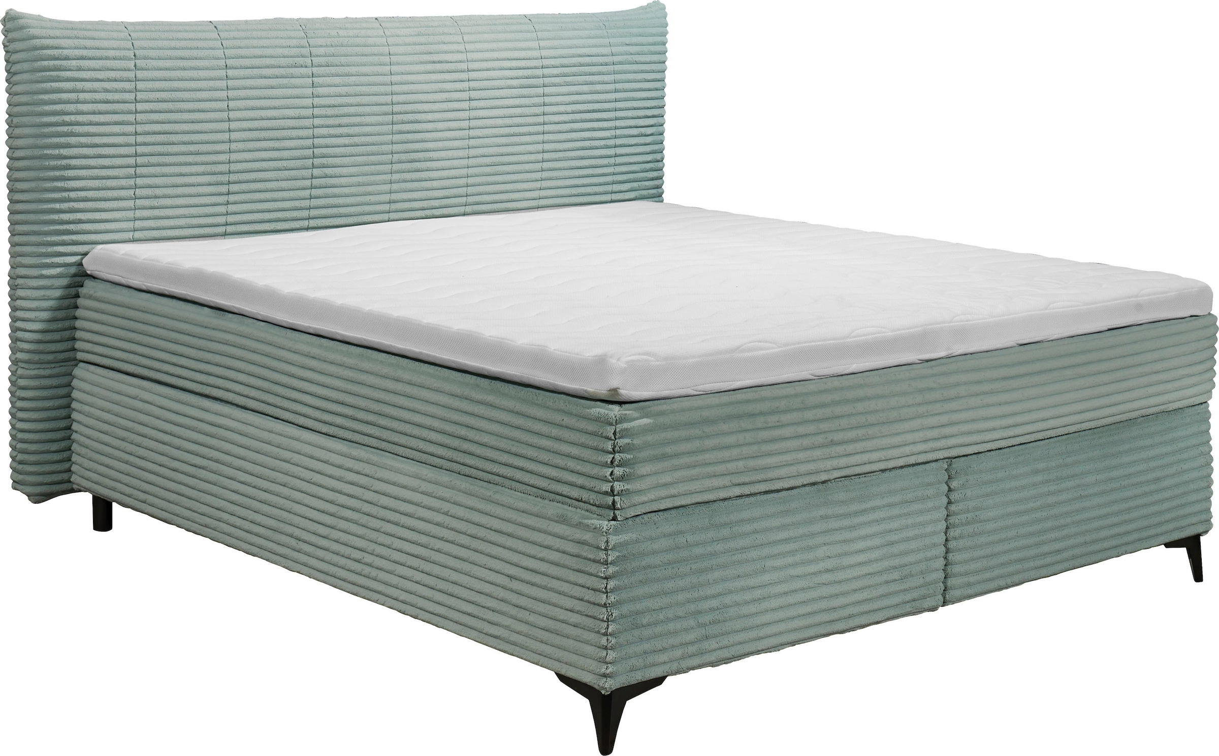 ED EXCITING DESIGN Boxspringbett »Seattle«, harte Seite mit Kokosmatte, weiche Seite mit Filzabdeckung