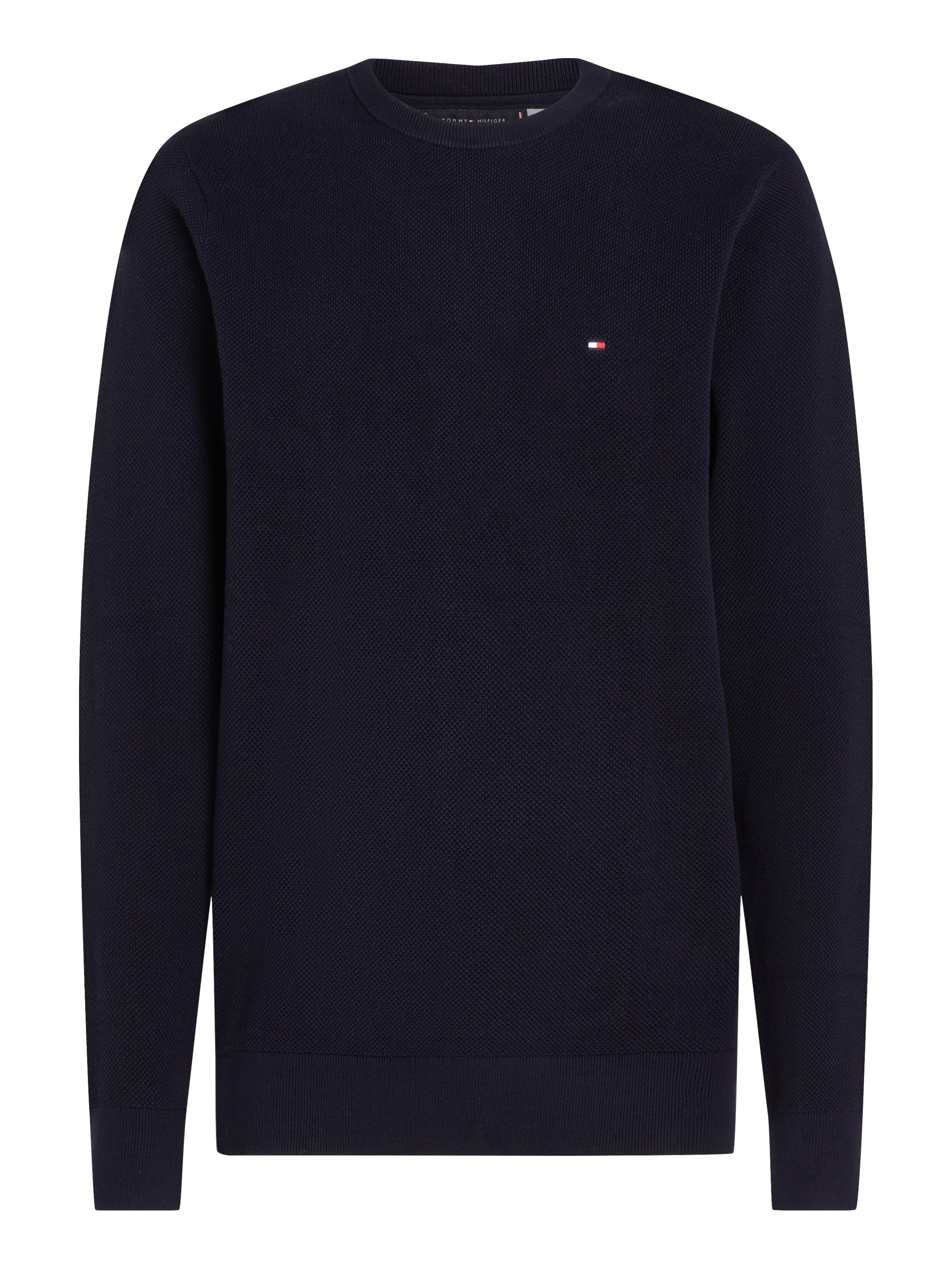 Tommy Hilfiger Rundhalspullover »ESSENTIAL STRUCTURE CREW NECK«, mit feiner Struktur