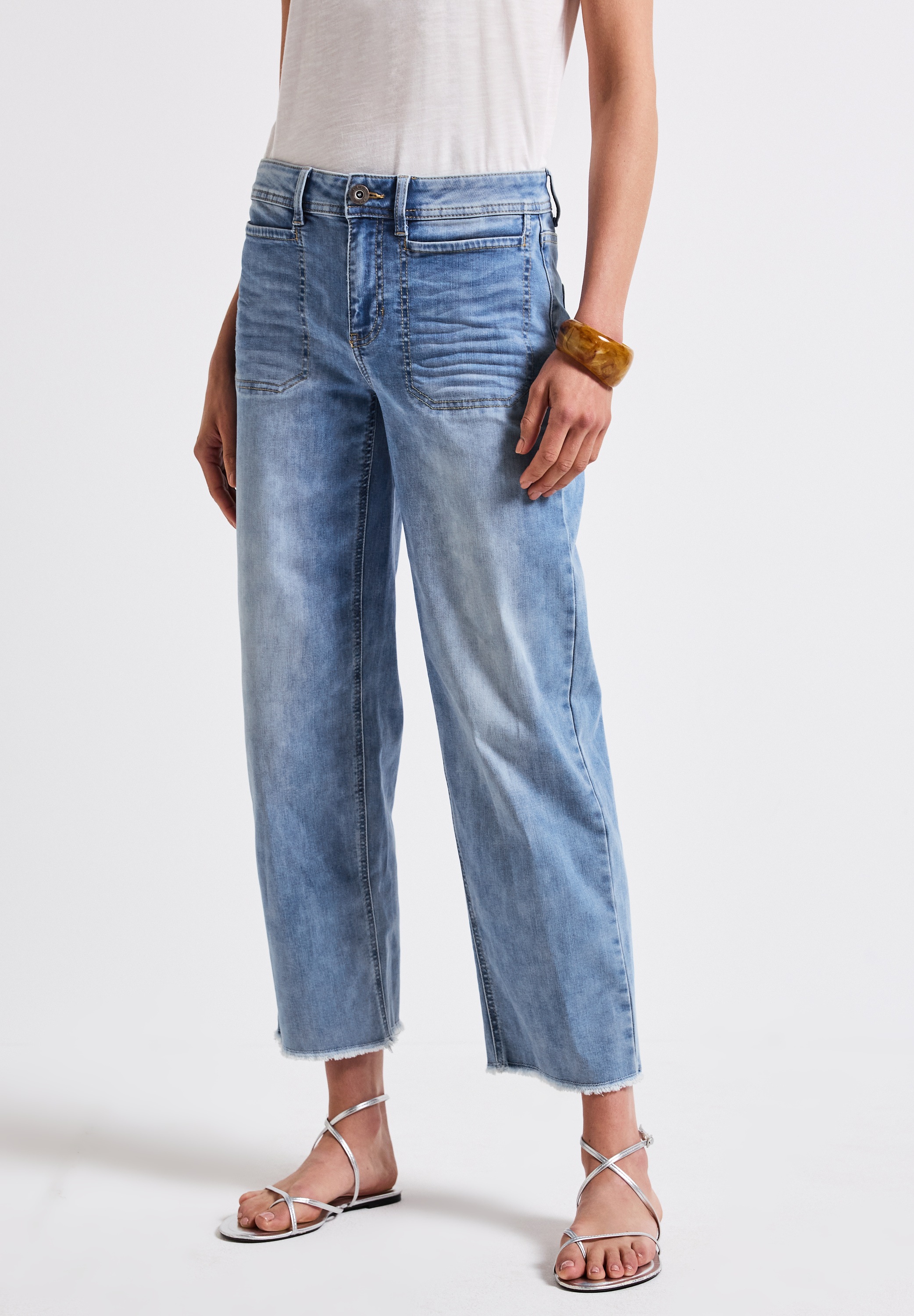 STREET ONE Straight-Jeans, im Denim-Style günstig online kaufen