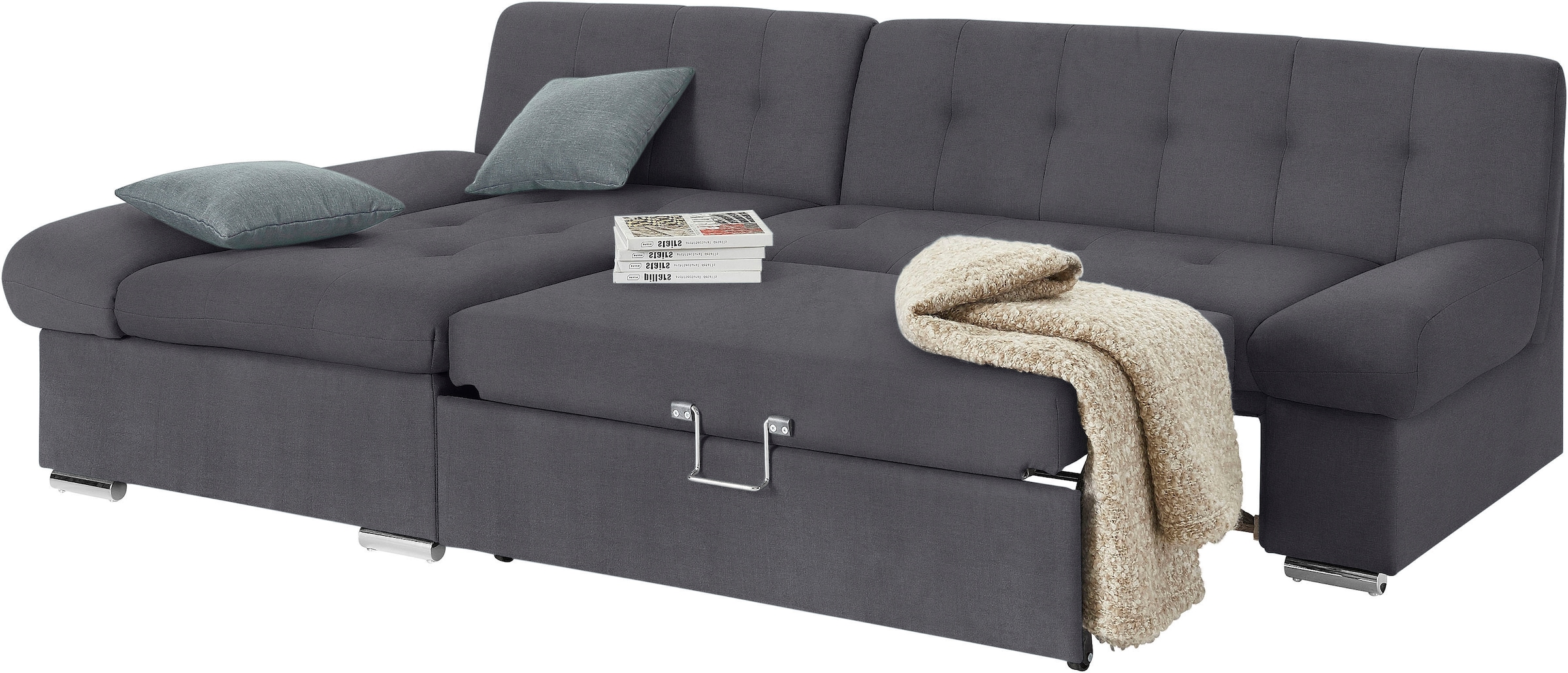 TRENDMANUFAKTUR Ecksofa »Reggae II, L-Form«, wahlweise mit Bettfunktion