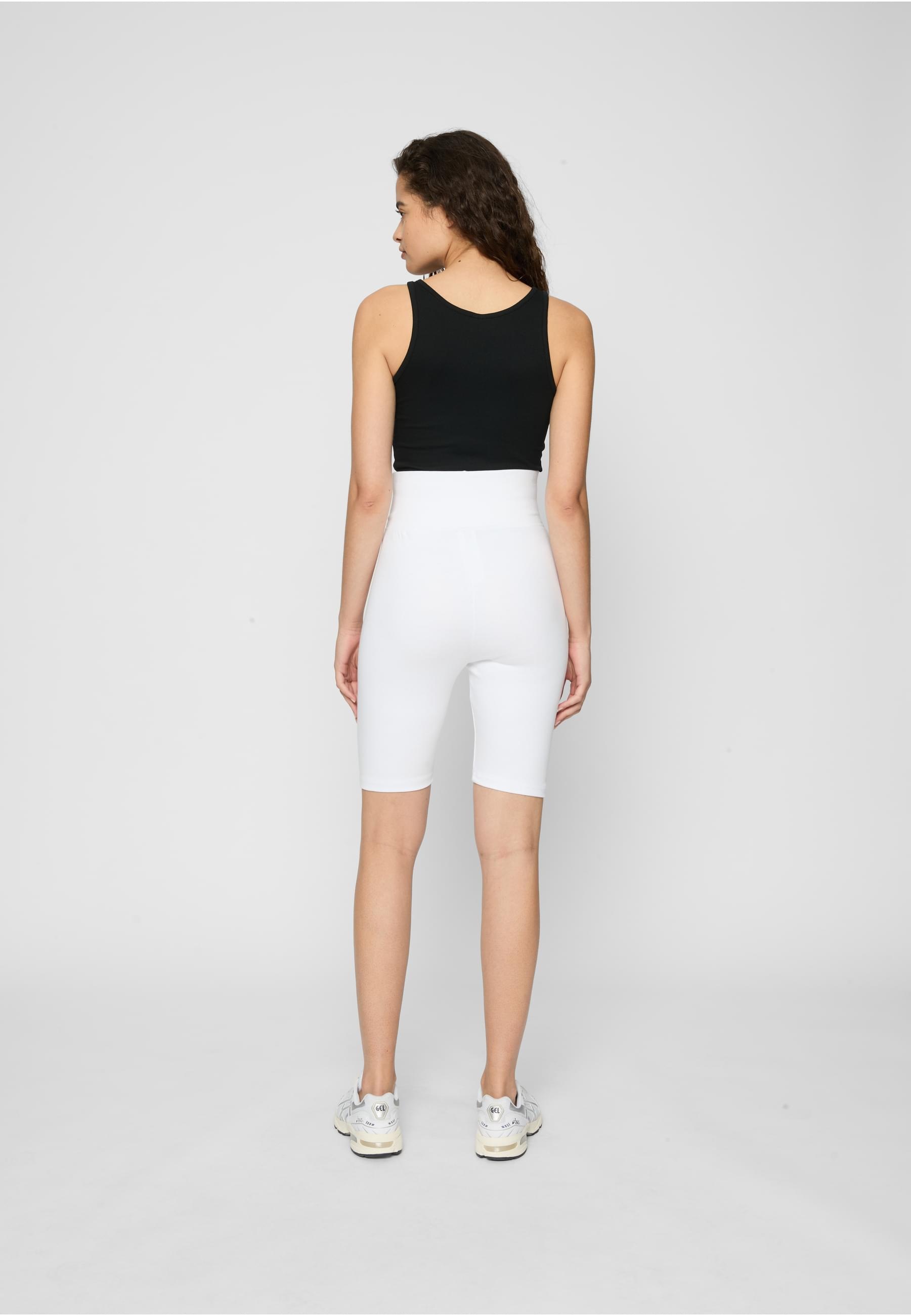 URBAN CLASSICS Stoffhose »Urban Classics Damen Ladies High Waist Cycle Shorts 2-Pack«, (1 tlg.)