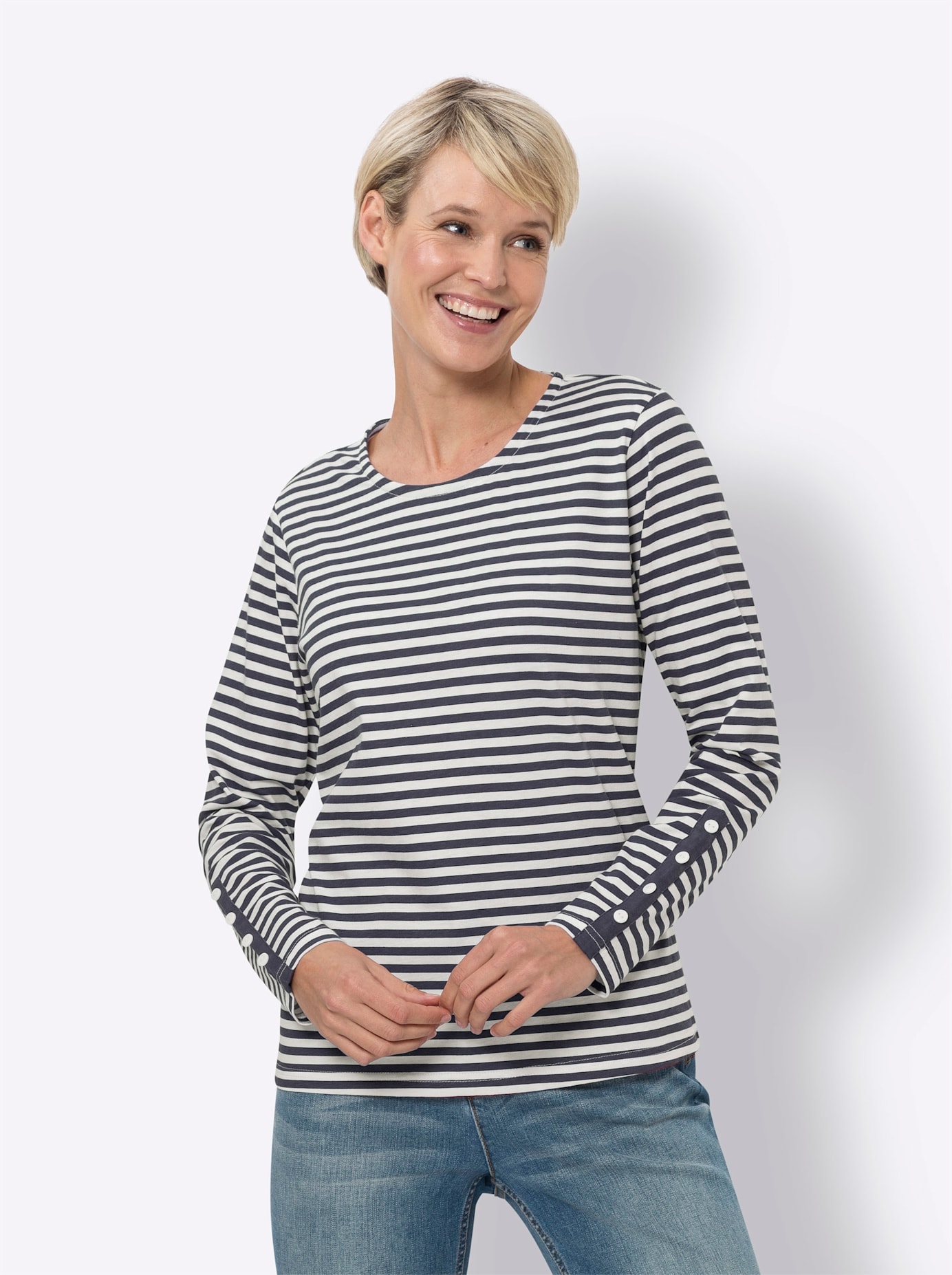 Classic Basics T-Shirt "Streifenshirt" 1 Stk. günstig online kaufen