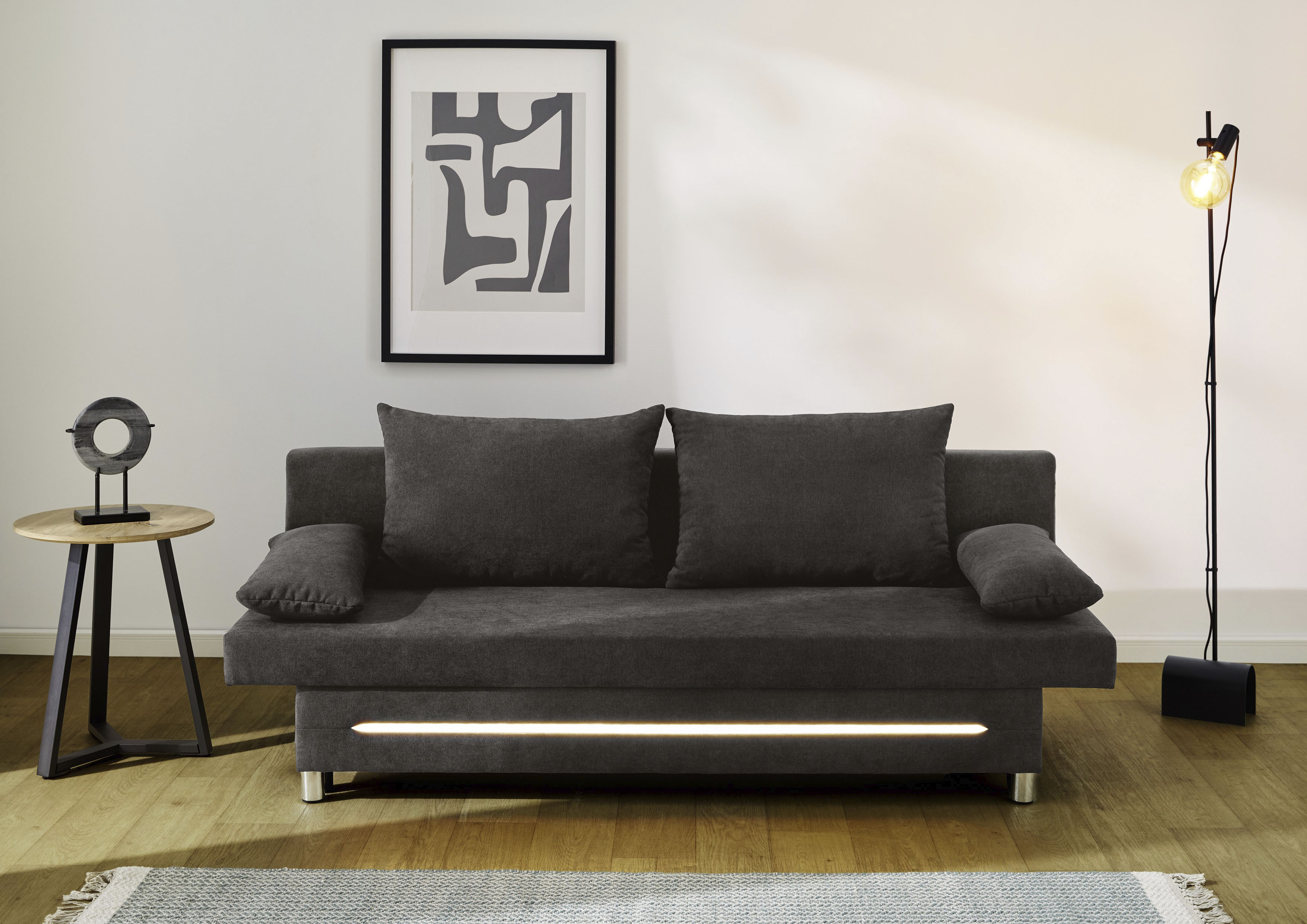 Jockenhöfer Gruppe Schlafsofa "Sunrise, B: 191 cm, Liegefl. 120x191 cm" mit Schlaffunktion, Bettkasten & Licht, Unser Dauertiefpreis