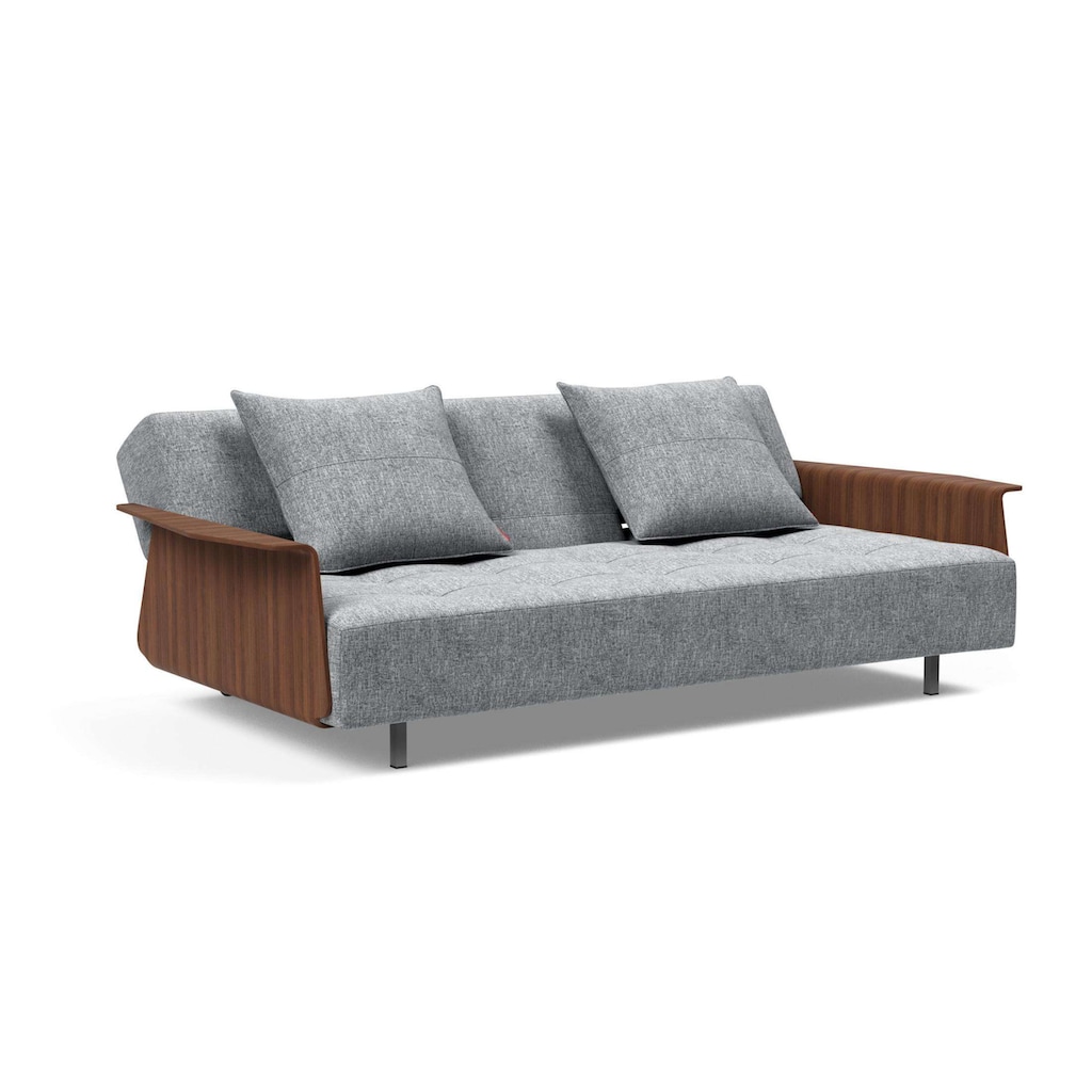 INNOVATION LIVING ™ Schlafsofa »Longhorn, Gästebett, Couch, Tagesliege, Bettsofa,«, Schlaf-, Relax-, oder Sitzposition, Armlehnen, Liegefläche 140x200 cm