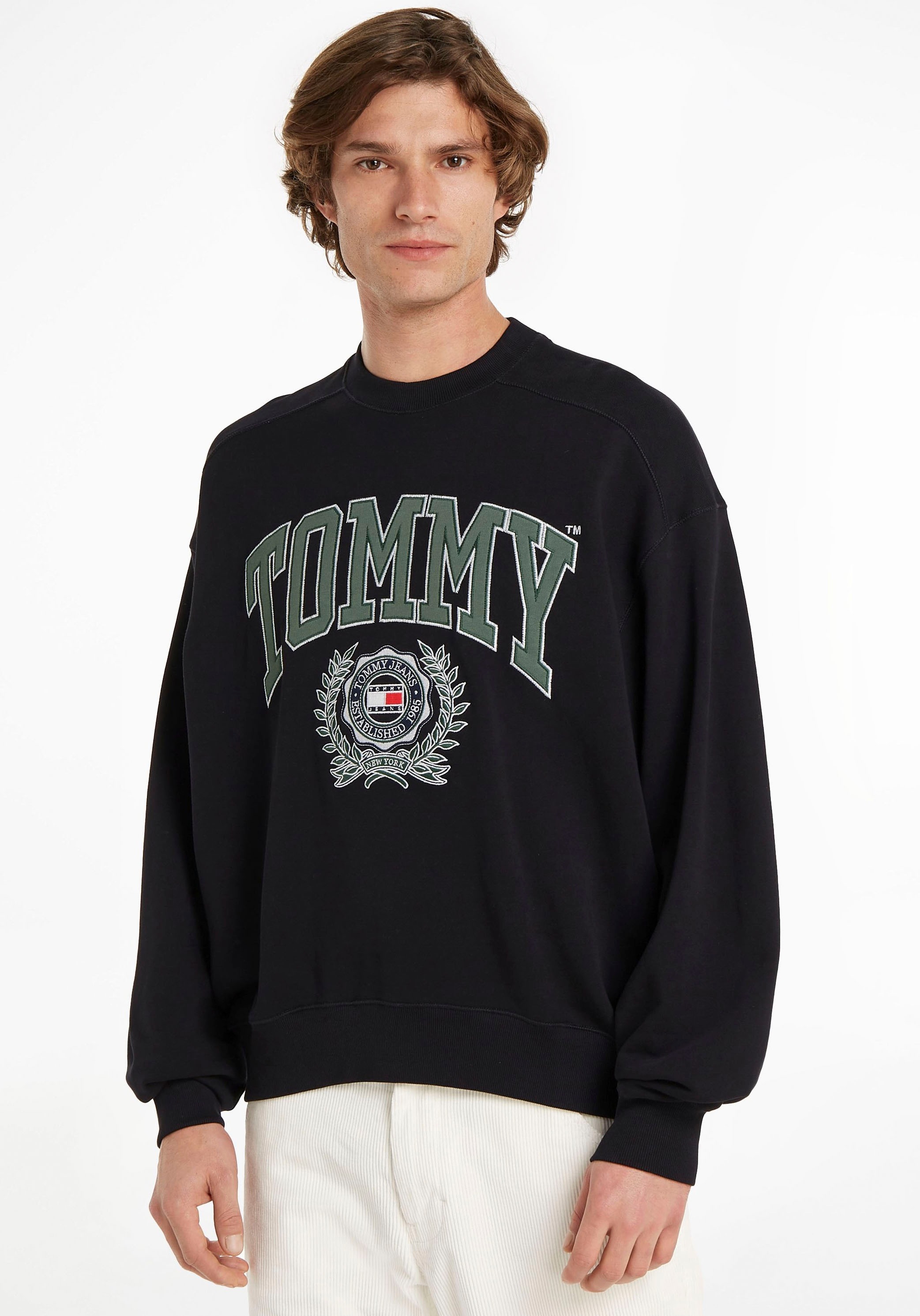 Tommy Jeans Sweatshirt »TJM BOXY COLLEGE GRAPHIC CREW«