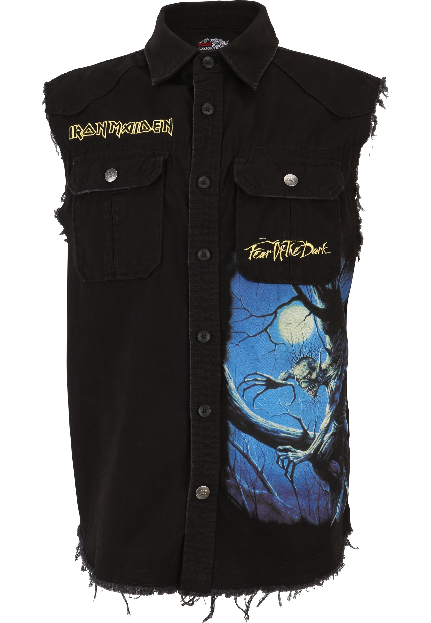 Brandit Jeansweste "Brandit Iron Maiden Vintage Shirt sleeveless FOTD" 1 St günstig online kaufen