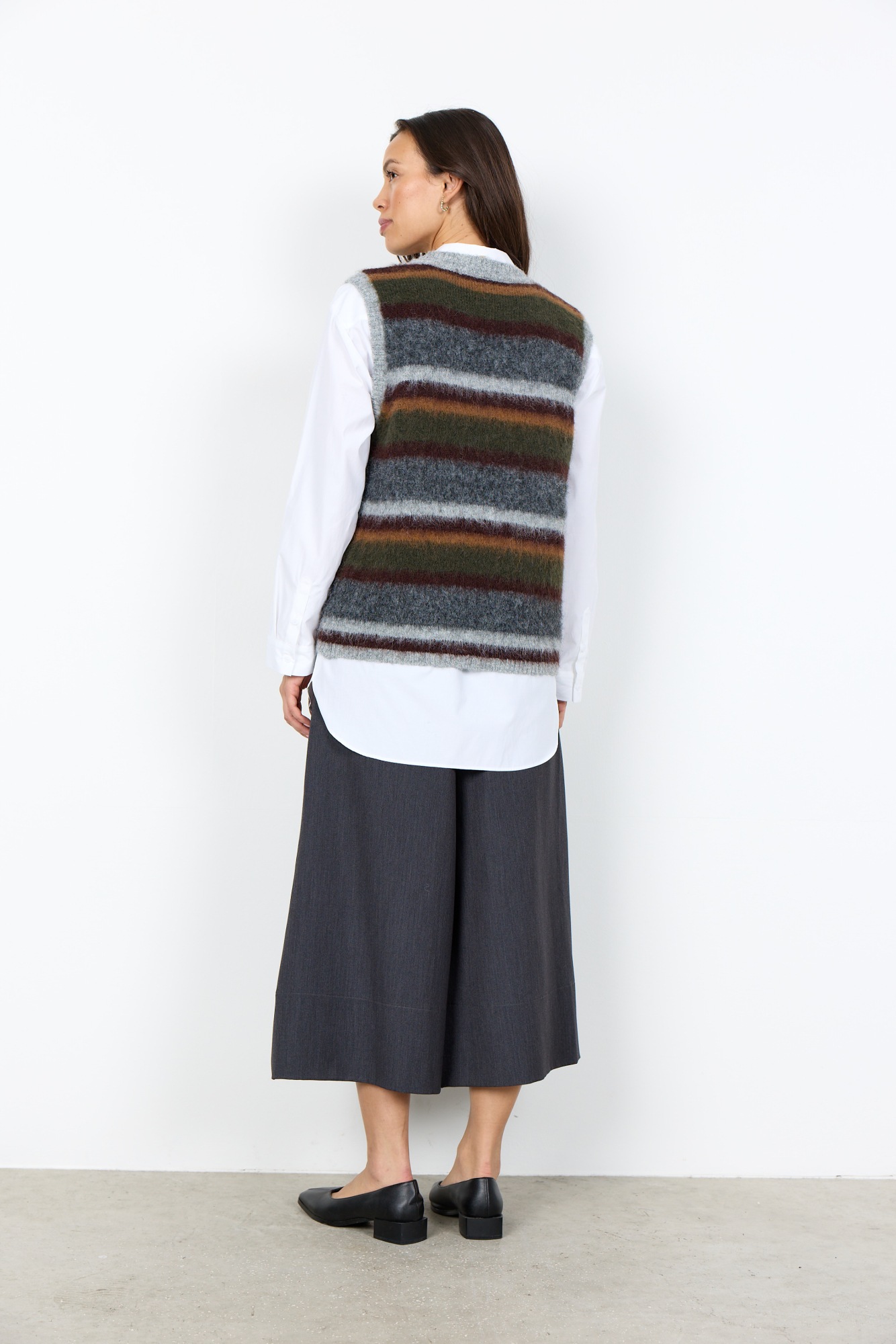 soyaconcept Pullunder »SC-HADIL YD 1« Materialmix mit Wolle