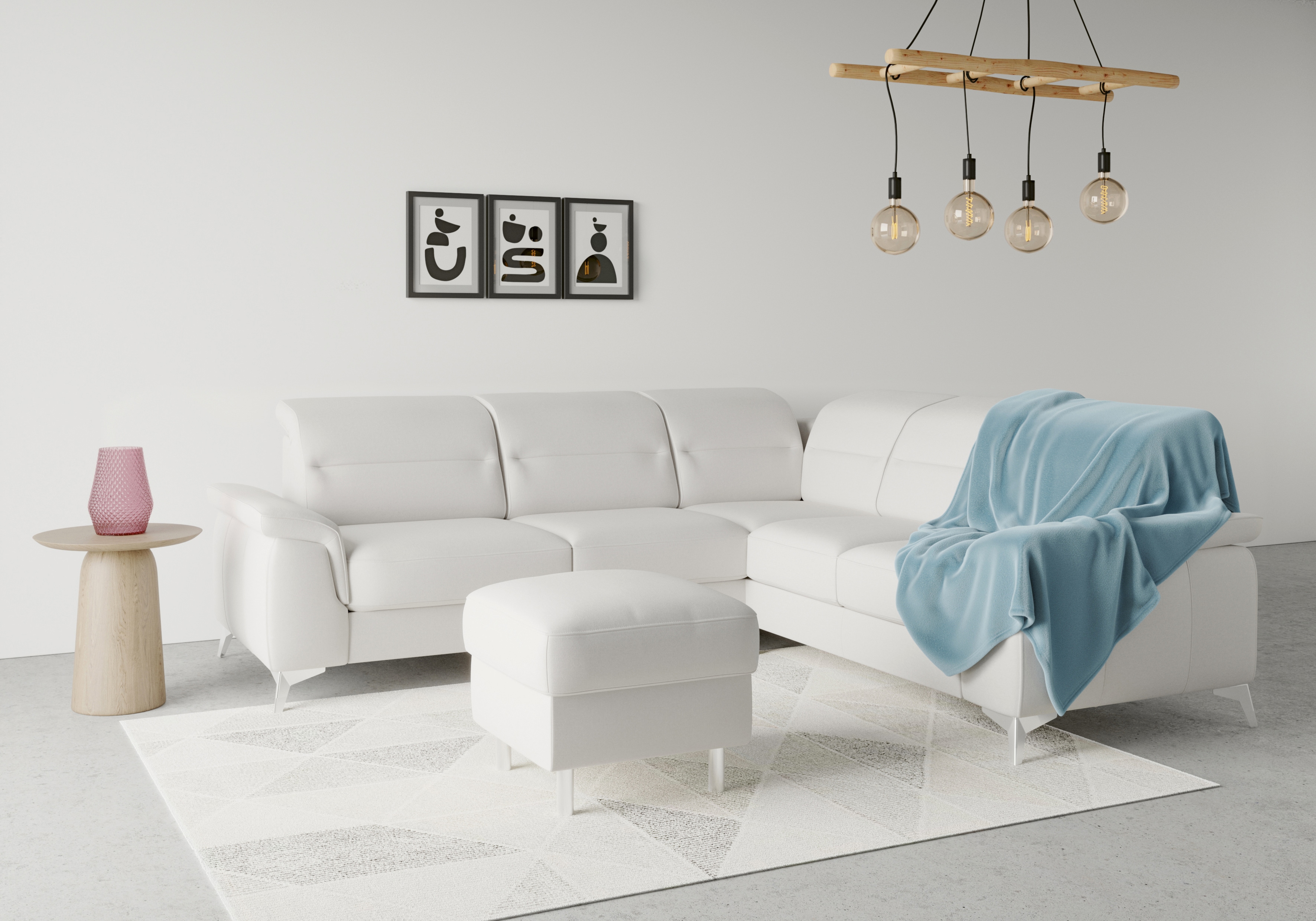 sit&more Ecksofa "Sinatra L-Form" optional mit Kopfteilverstellung und Armteilfunktion