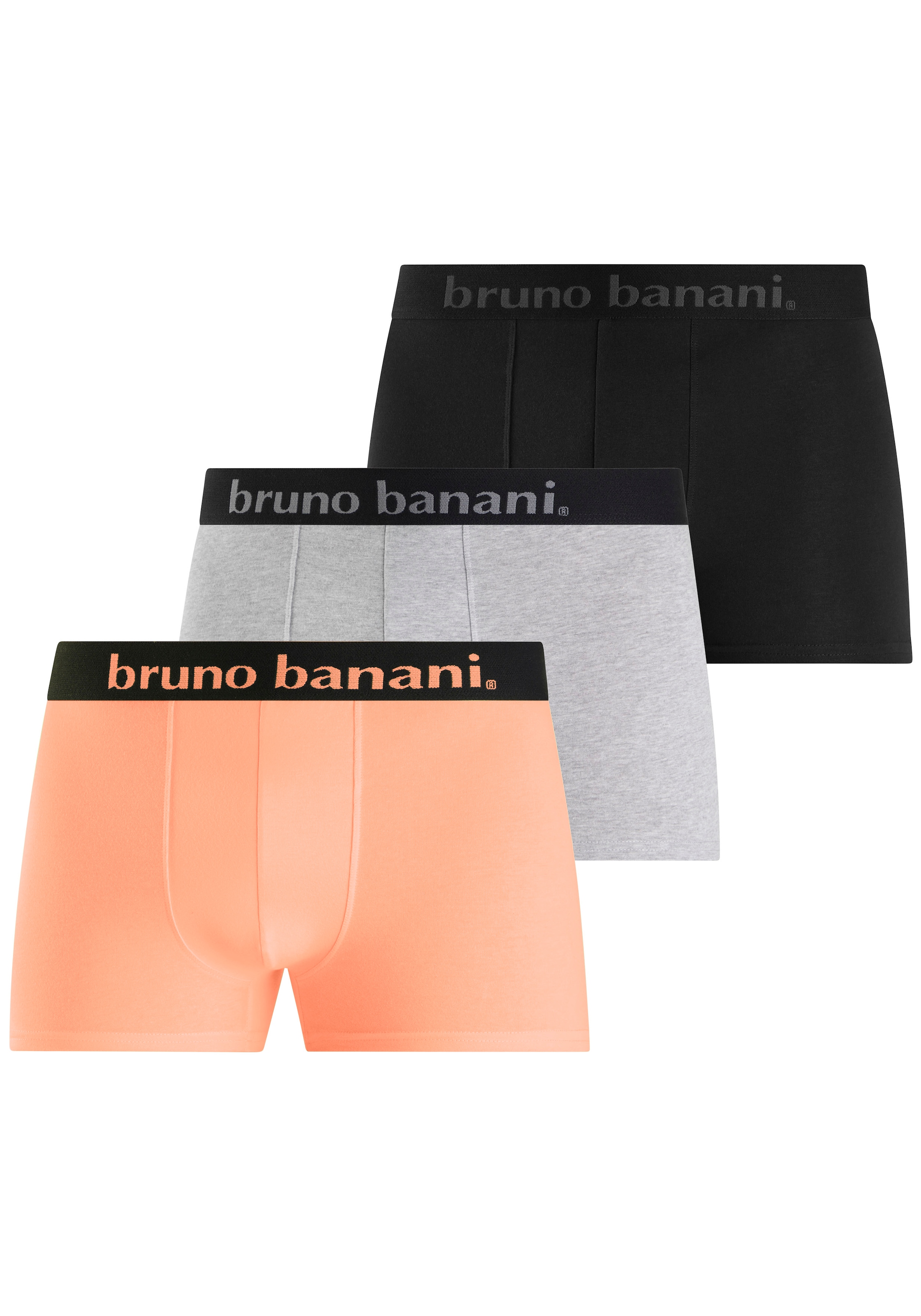 Bruno Banani Boxer, (3 St., Packung), mit breitem Logo-Webbund günstig online kaufen