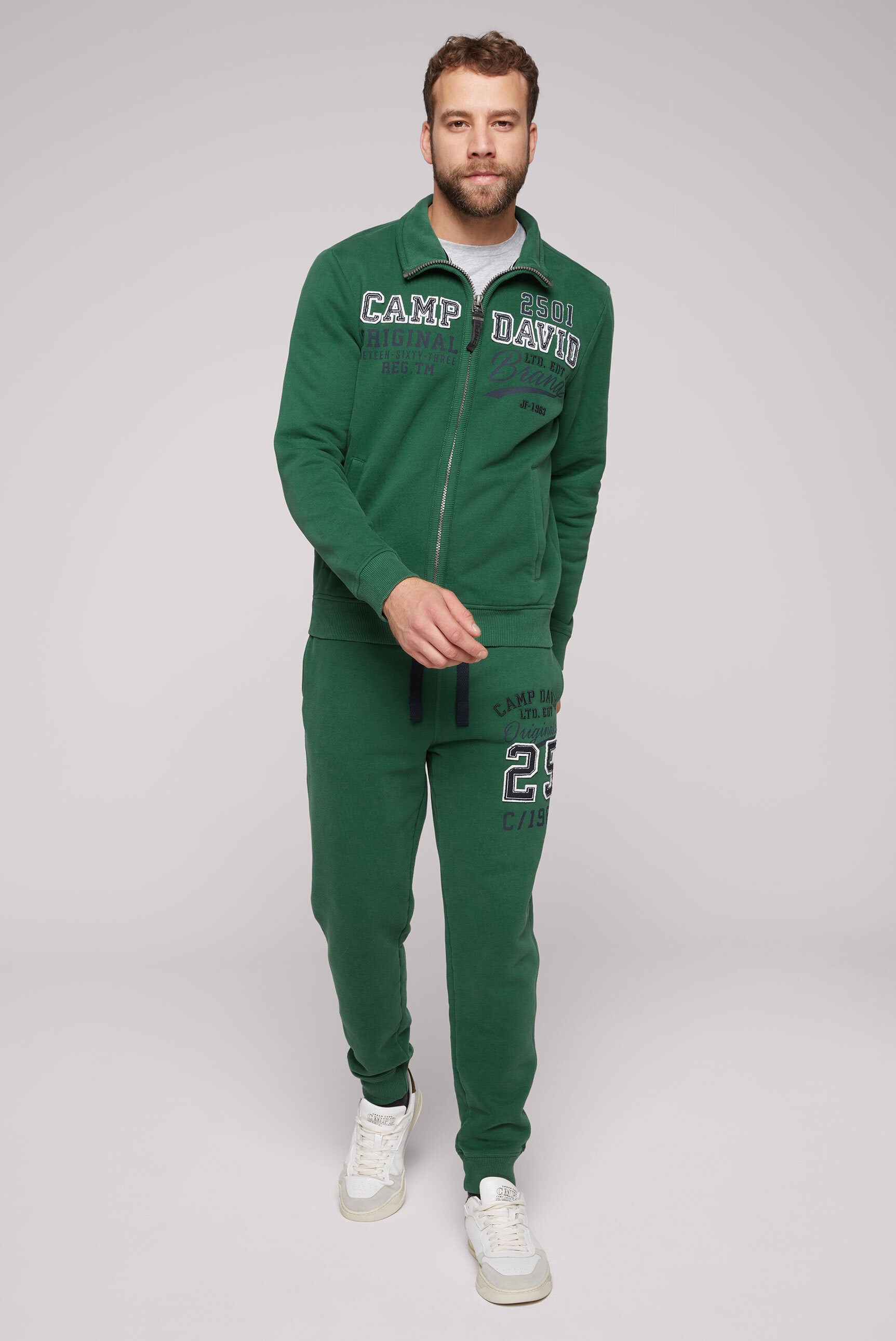 CAMP DAVID Sweatjacke, mit weicher Innenseite
