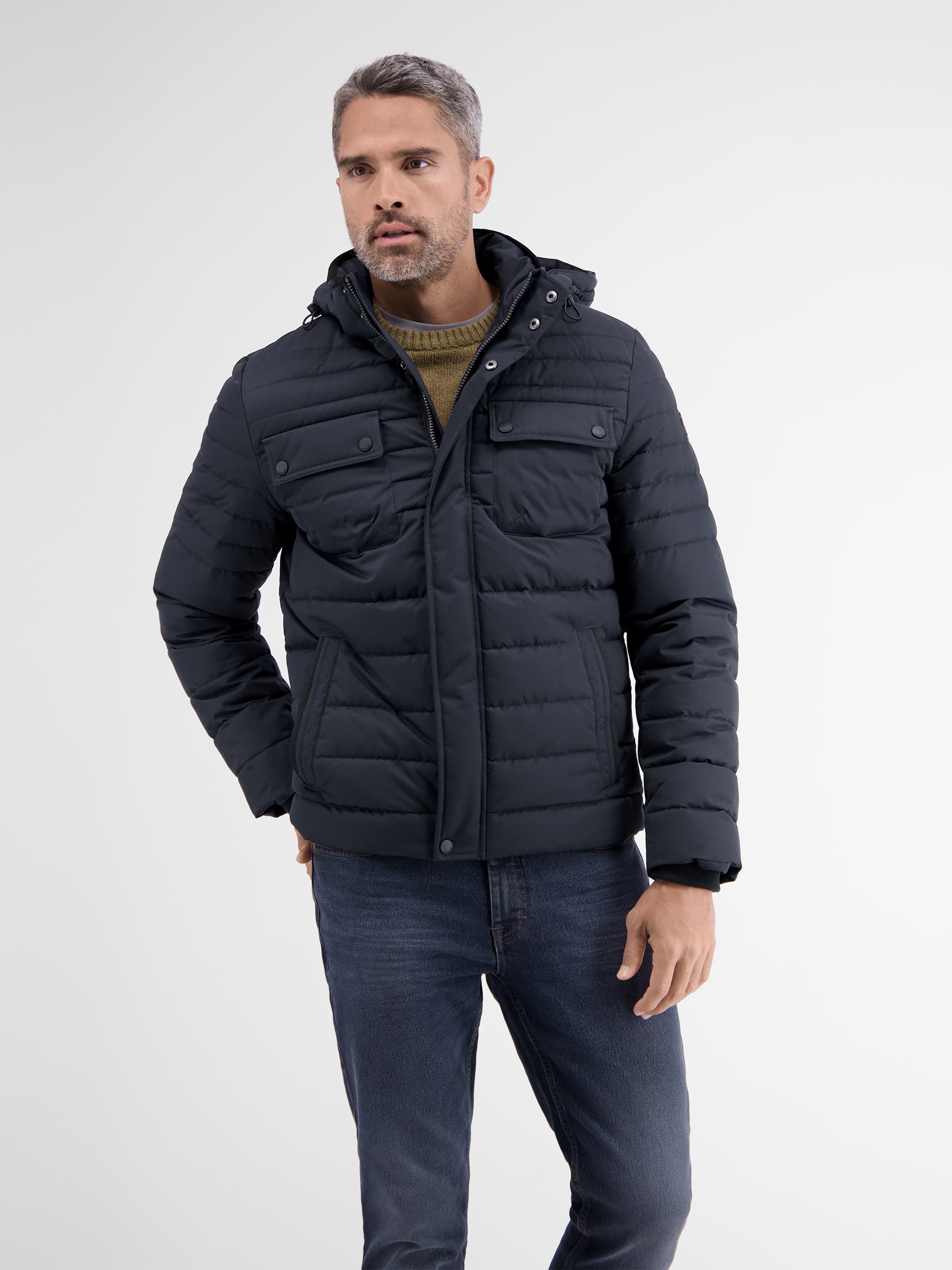 LERROS "Steppjacke mit abnehmbarer Kapuze" mit Kapuze