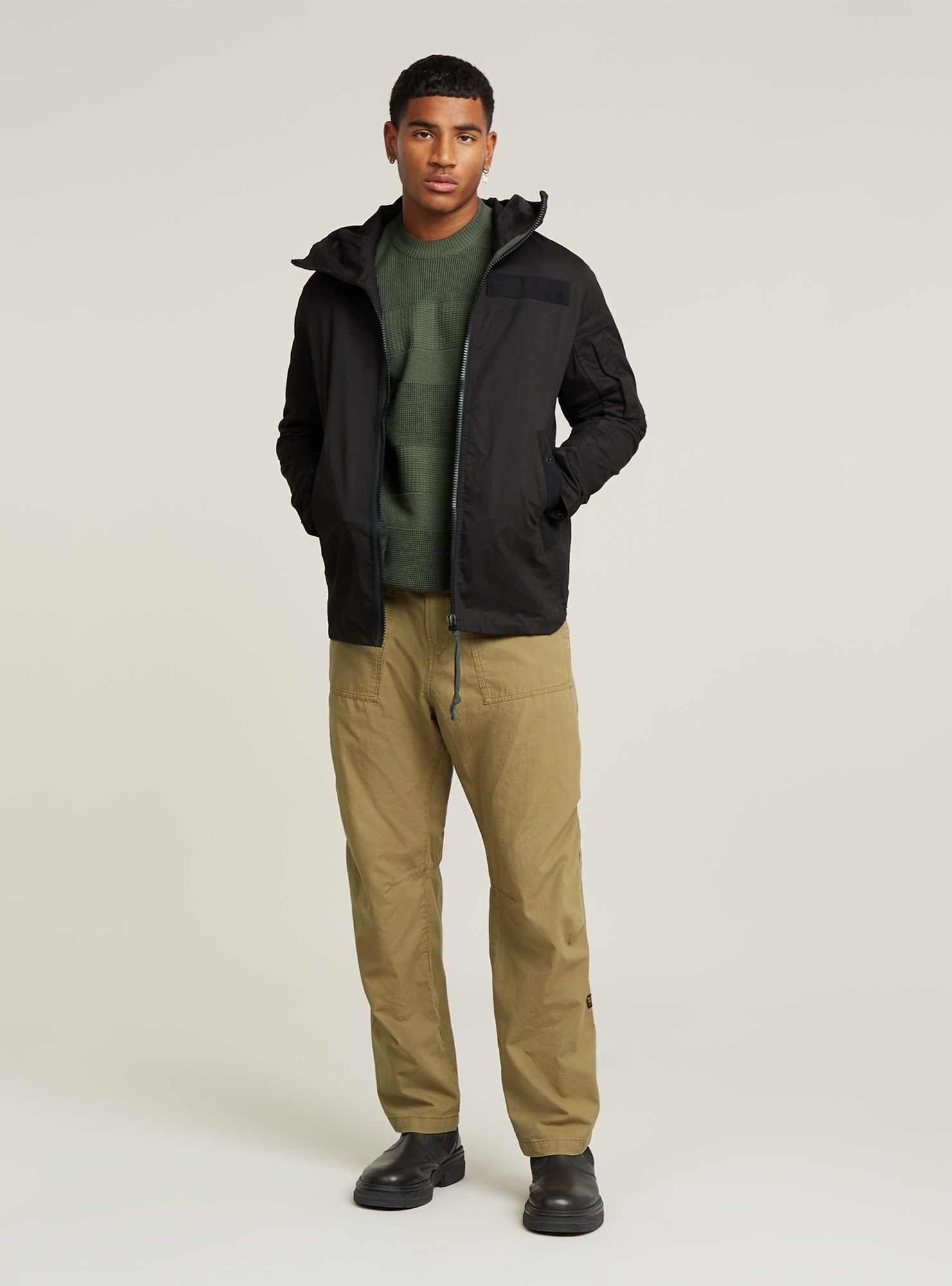 G-STAR Langarmshirt »Batt Hooded Overshirt«