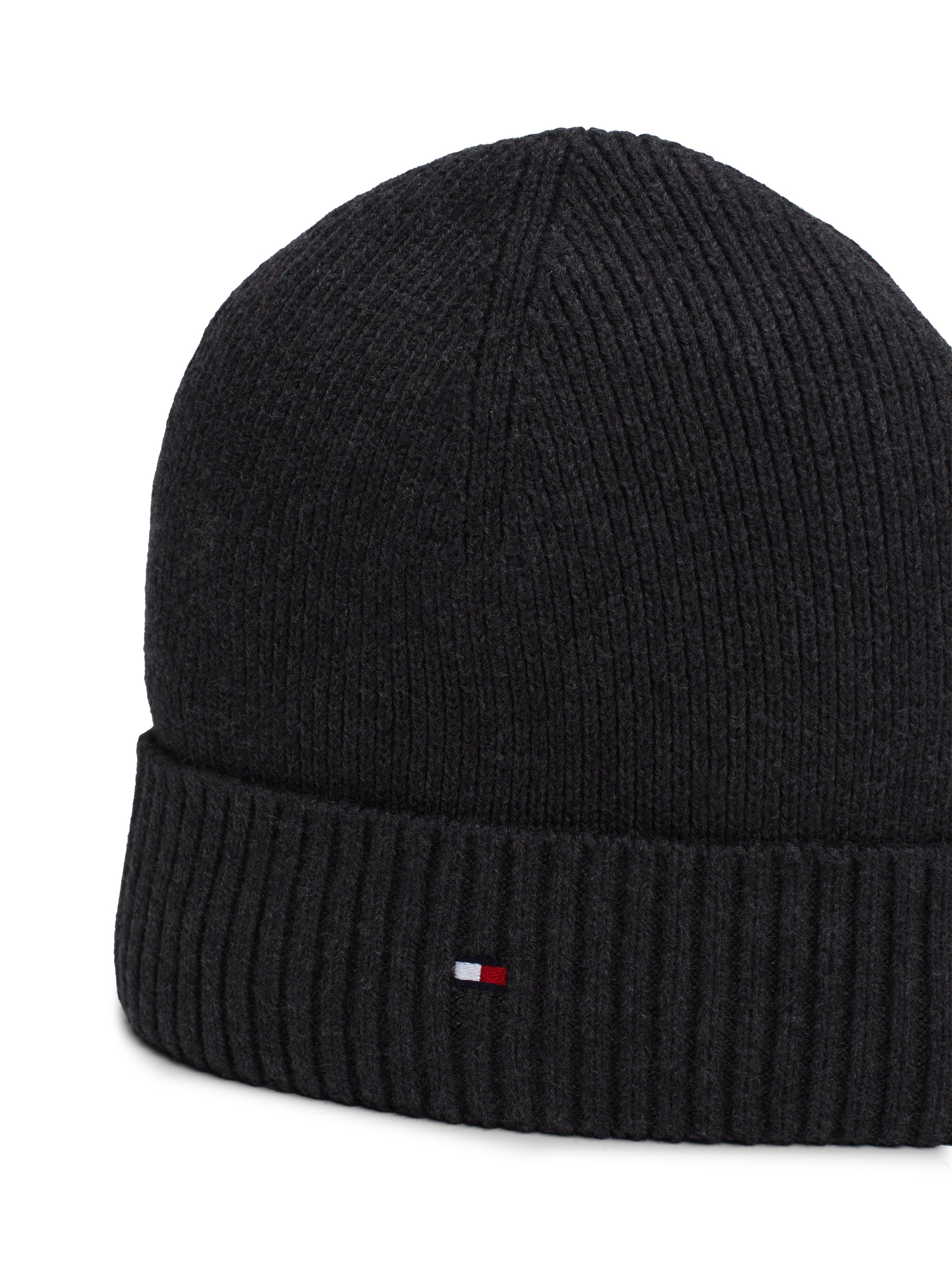 Thumbnail - Tommy Hilfiger Strickmütze "TH FLAG PIMA COTTON BEANIE" Beanie mit Logostickerei, mit Kaschmiranteil Unisex