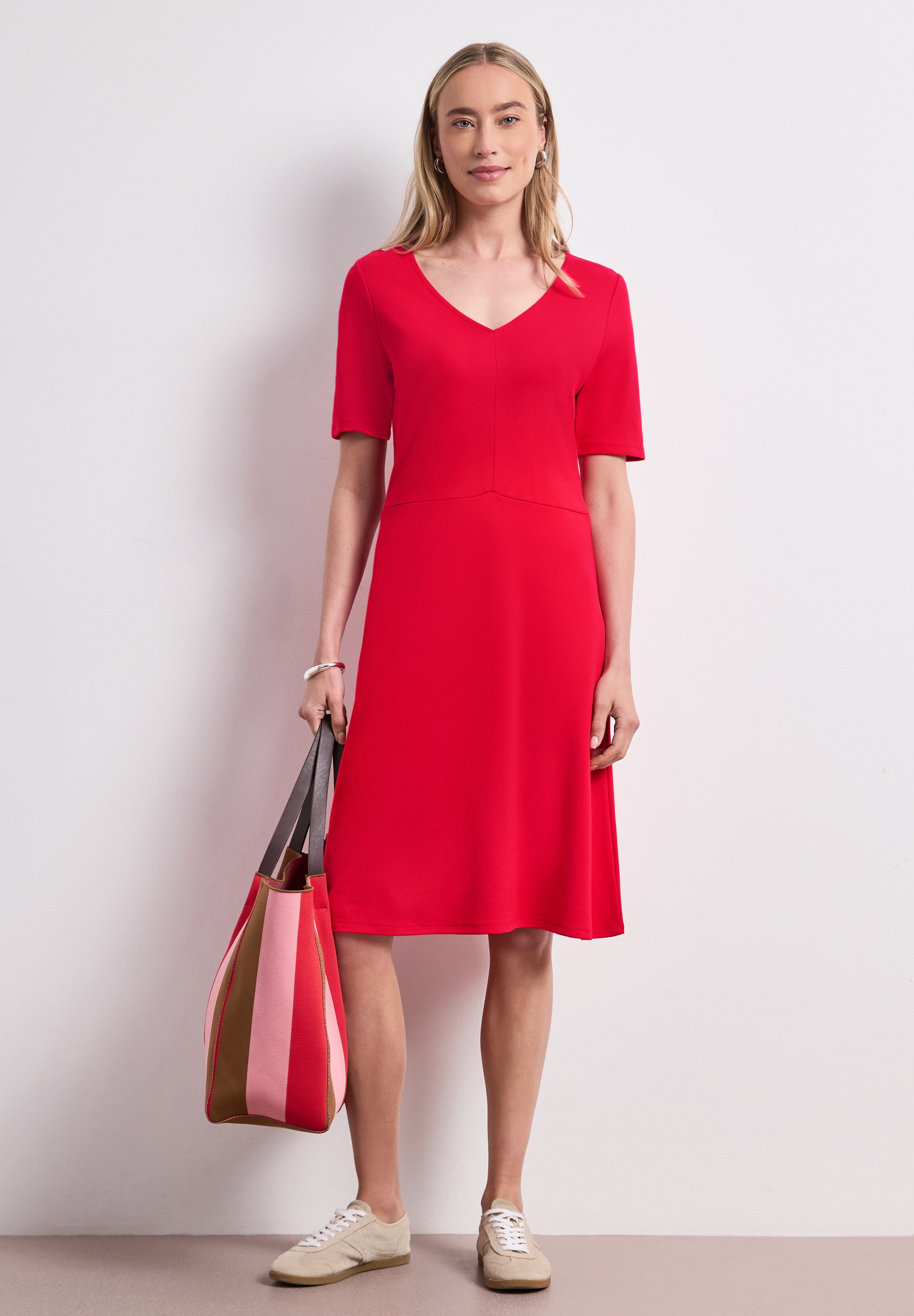STREET ONE Jerseykleid Ohne Taschen aus Viskose