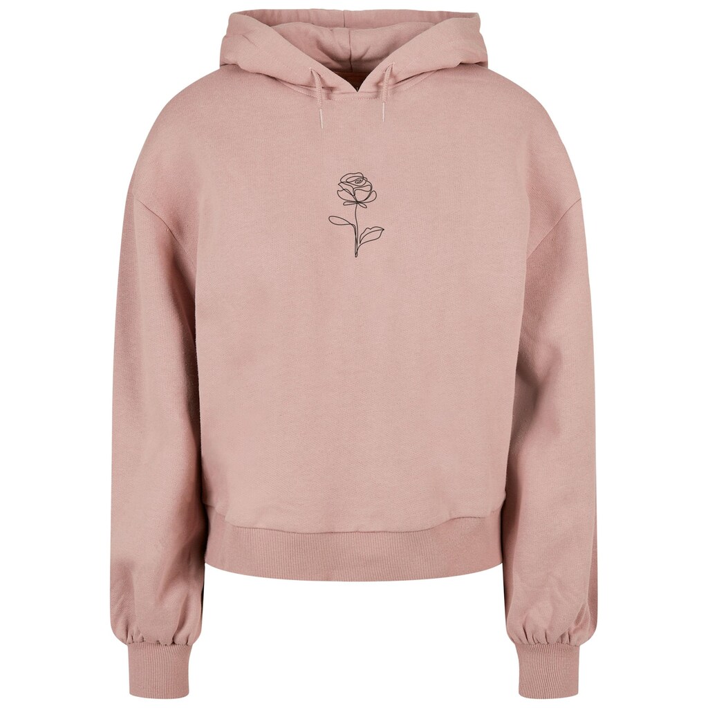 Merchcode Kapuzenpullover »Merchcode Damen Ladies Spring - Rose Oversized Hoody«, (1 tlg.)