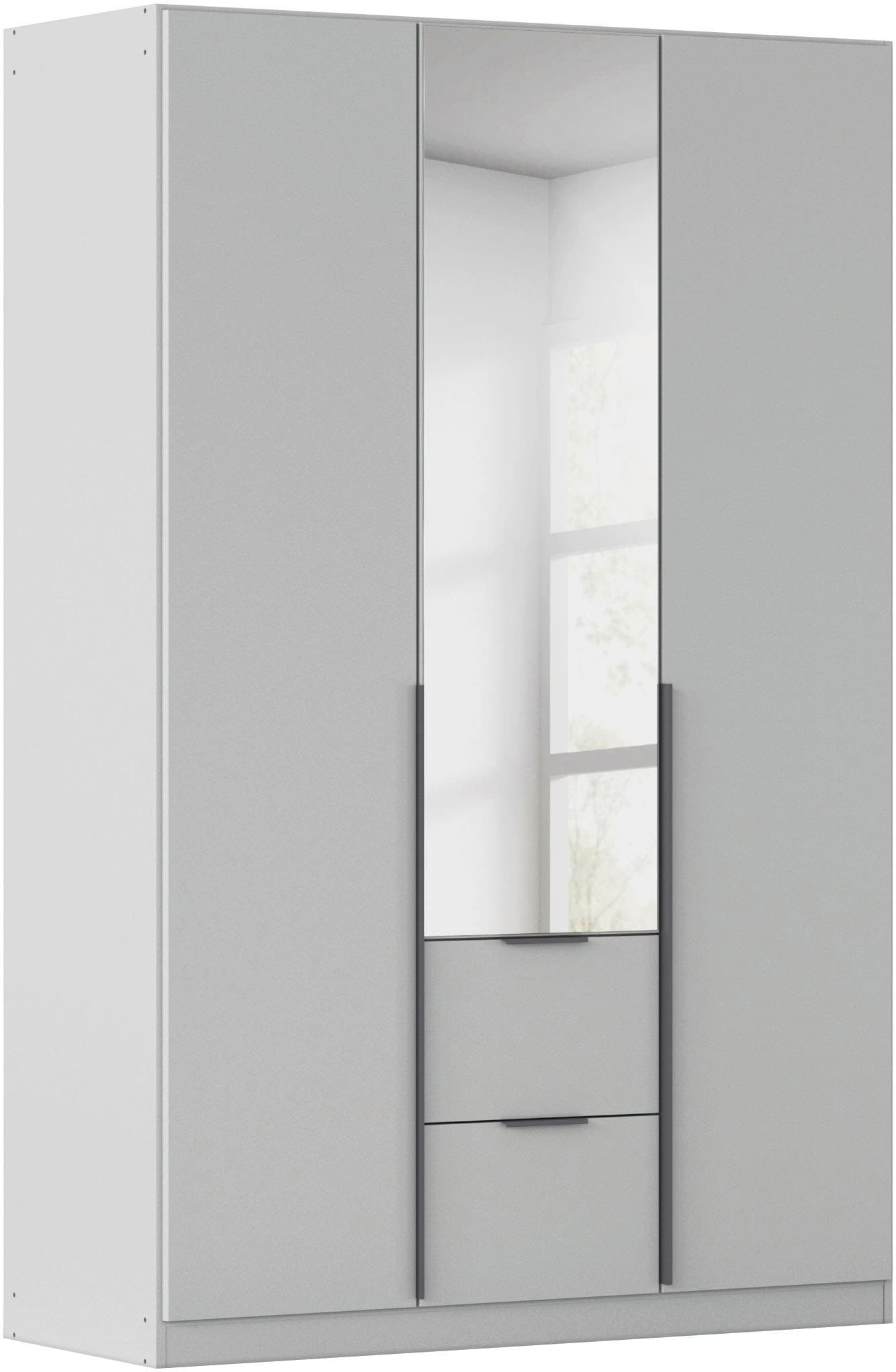 OTTO home Drehtürenschrank "Kleiderschrank Schrank Garderobe AGORDO mit Dekor- oder Hochglanzfront" in zwei Griff-Farben, Breiten 91-360 cm, mit Außenschubkästen, in 7 Breiten und 2 Höhen MADE IN GERMANY