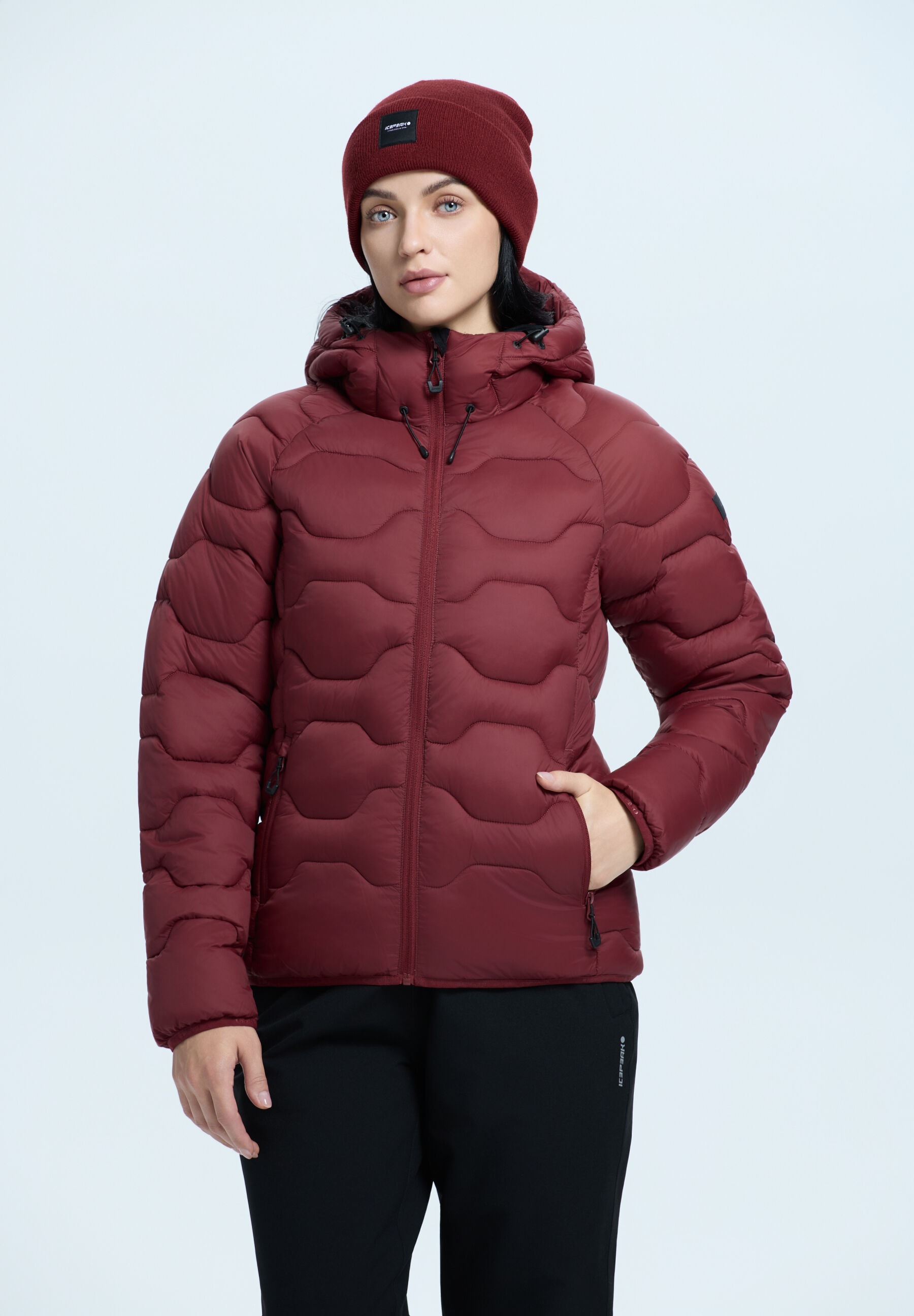ICEPEAK Damen Outdoorjacke "Icepeak Jacke Blackey"wein, Gr. 42, 100% Polyamid, Jacken