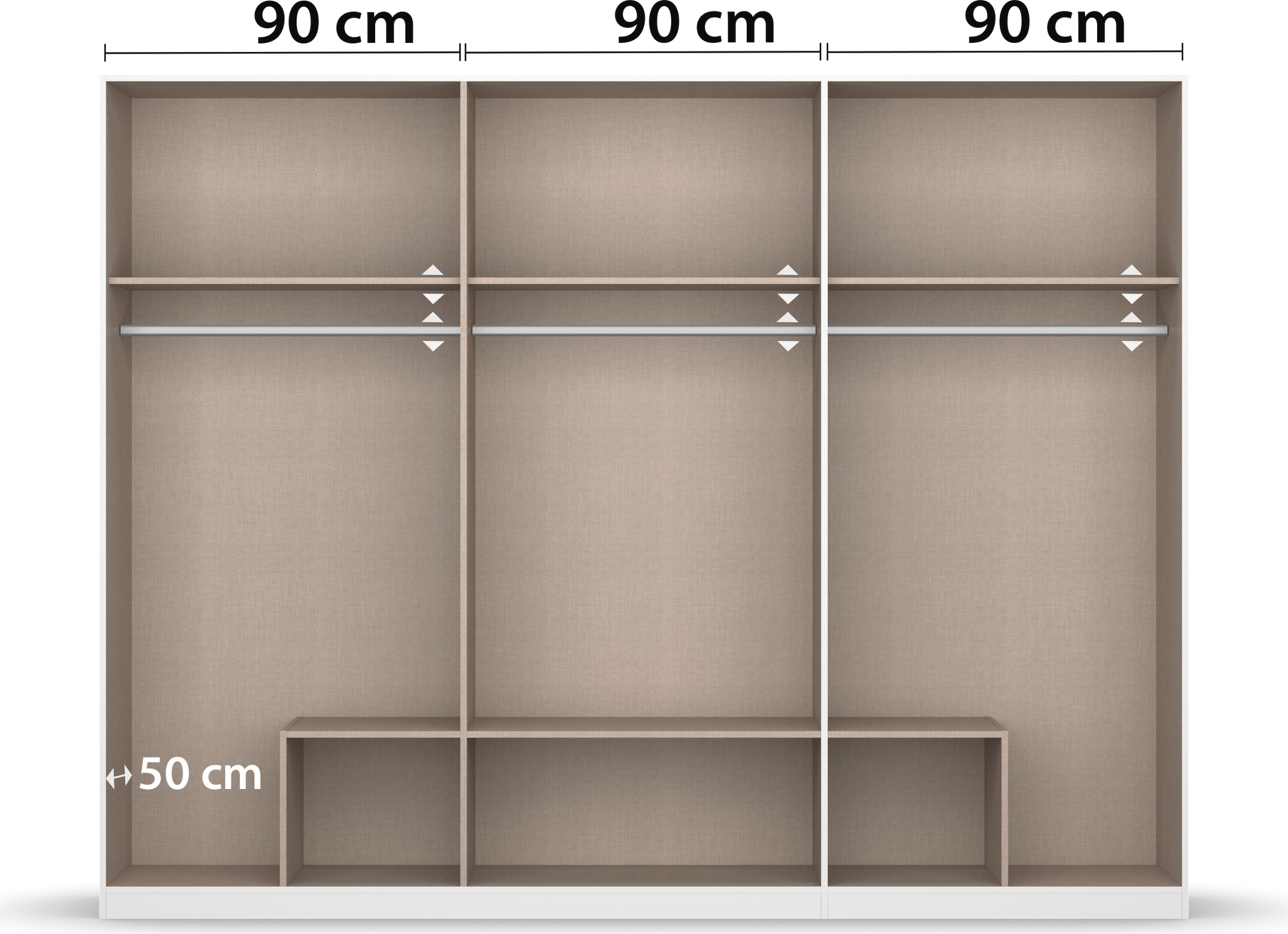 rauch Drehtürenschrank »Kleiderschrank Schrank Garderobe Wäscheschrank GAMMA in 3 Breiten«, mit 6 Schubladen, in schlichtem Design TOPSELLER MADE IN GERMANY