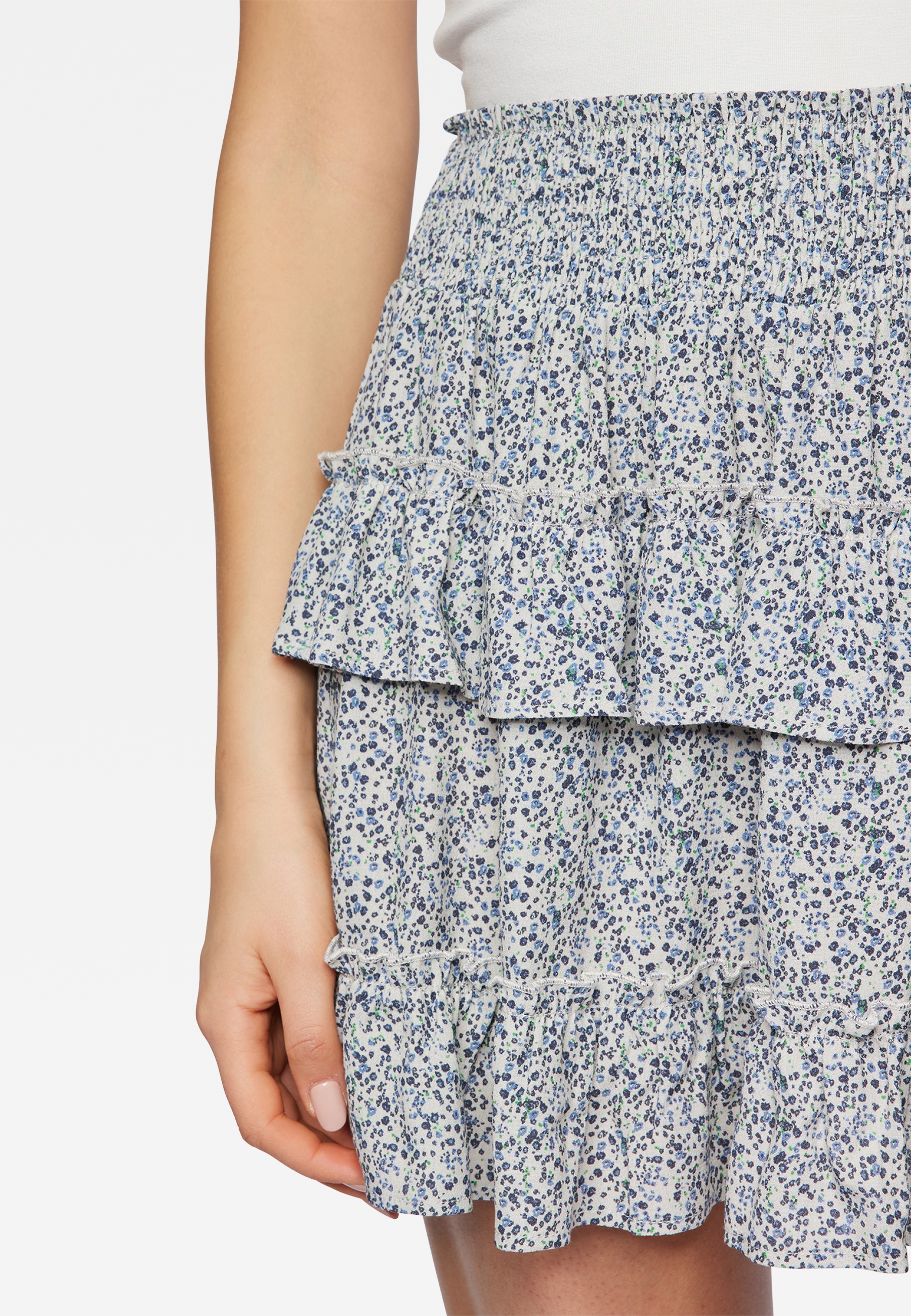Mavi Minirock »RUFFLE SKIRT«, Rock mit Print