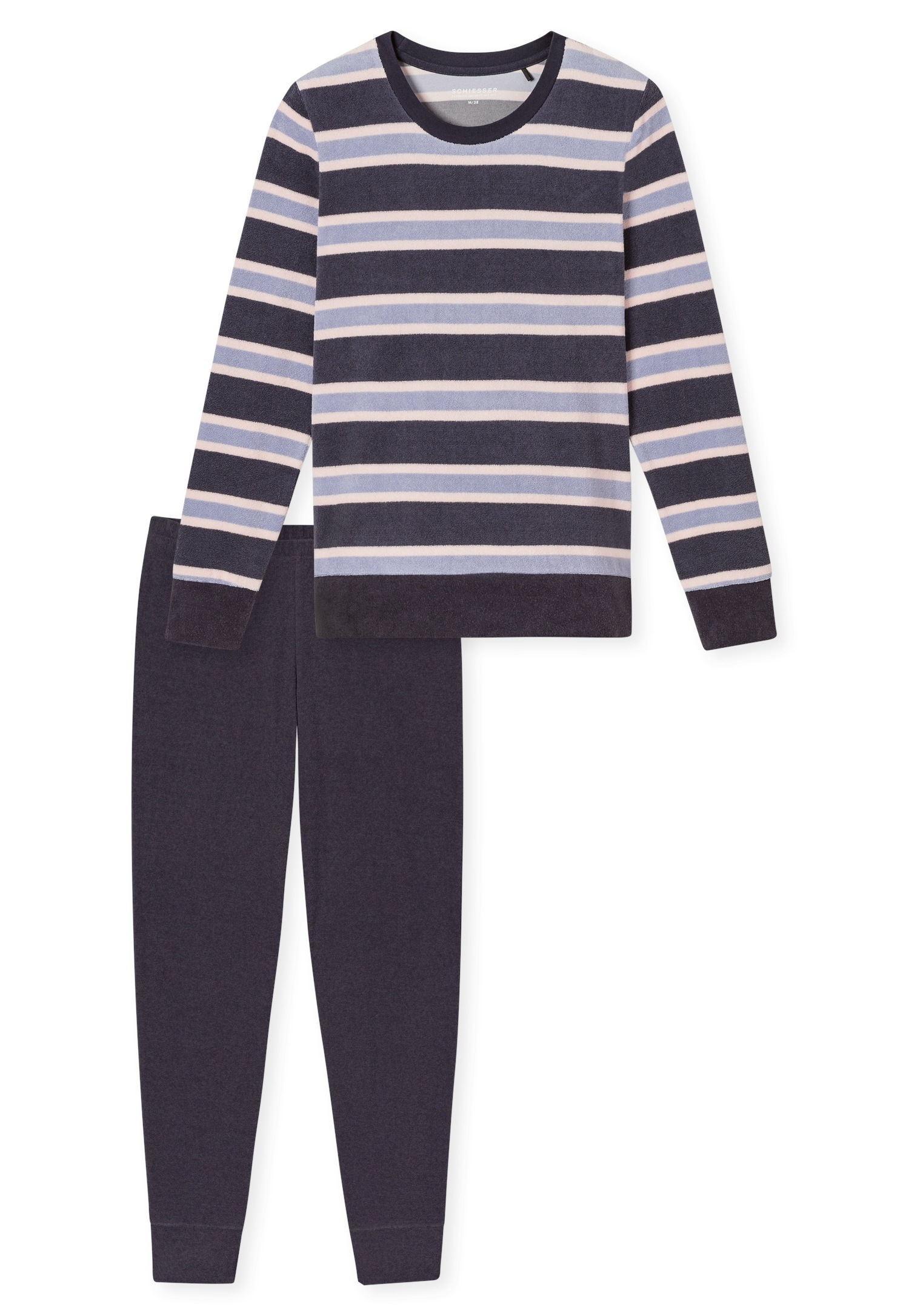 Schiesser Schlafanzug "Casual Essentials" 2 Stk. tlg., wärmende Frottee-Qua günstig online kaufen