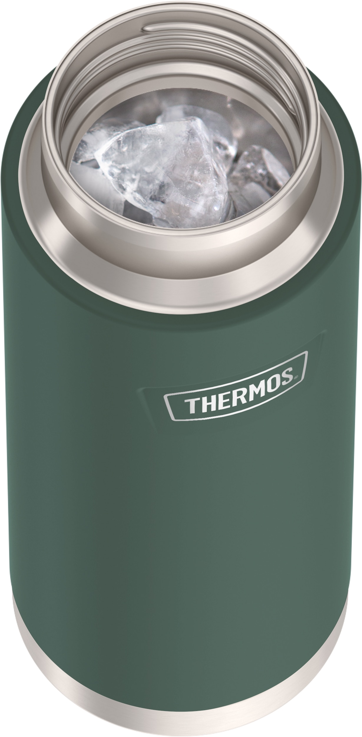 THERMOS Isolierflasche »ICON WATER BOTTLE, Edelstahlkörper, spülmaschinenfest«, (1 tlg.), 0,71l, 12h kalt, schappsicher mit einklappbarem Flip-Strohalm