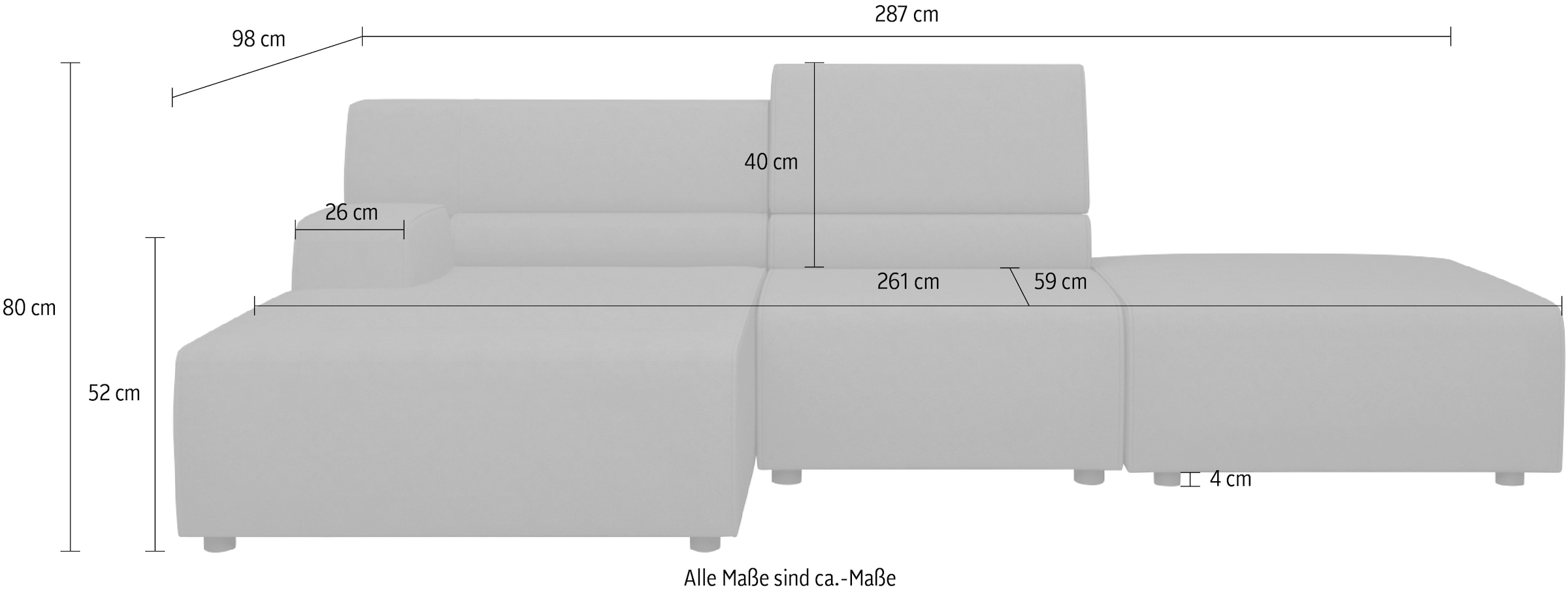 Egoitaliano Ecksofa »Babouche, Designsofa mit außergewöhnlichem Sitzkomfort zum Wohlfühlen«