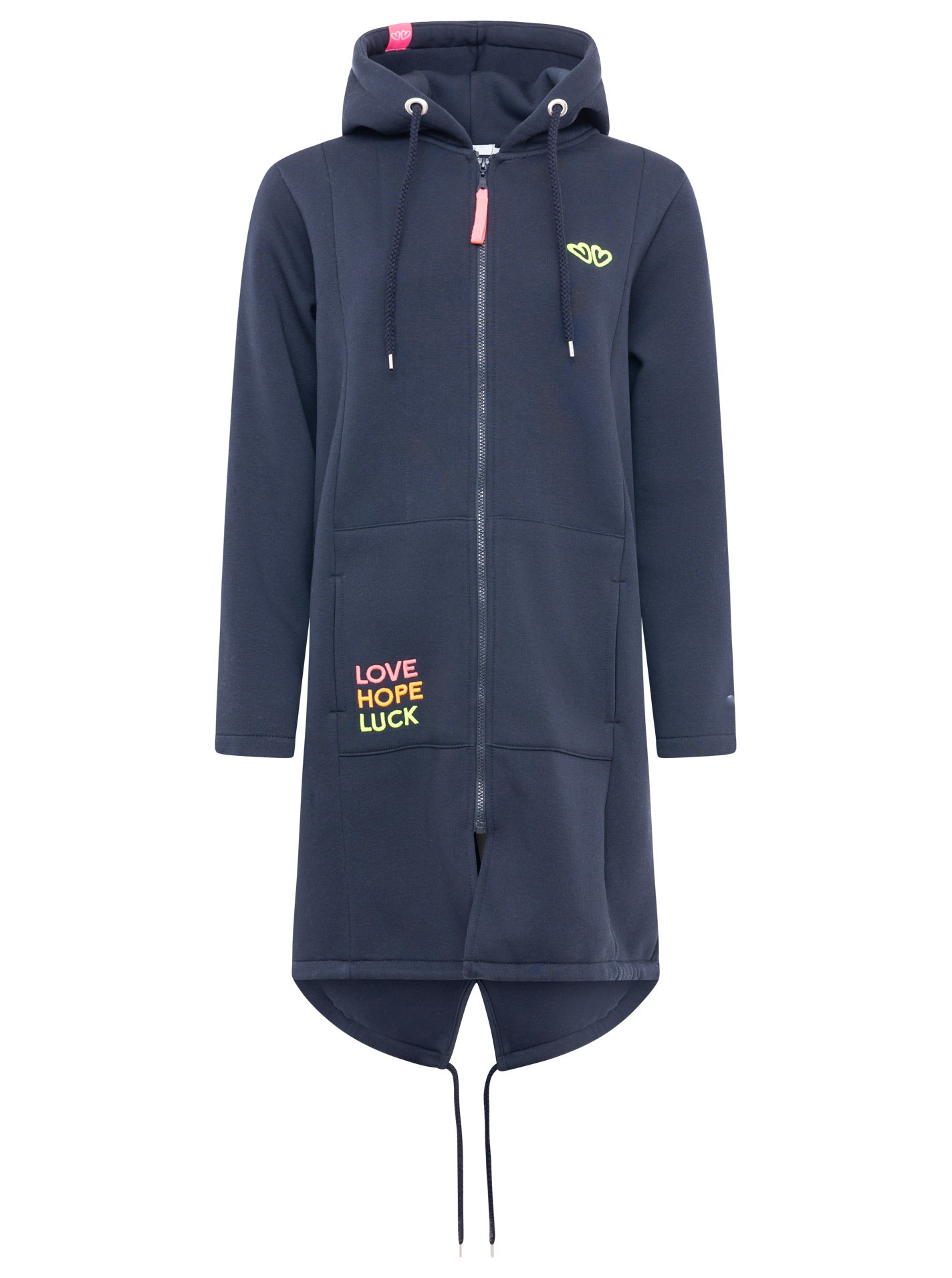 Zwillingsherz Jerseymantel Regular Fit, Langarm, Kapuze, Reißverschluss, Ne günstig online kaufen