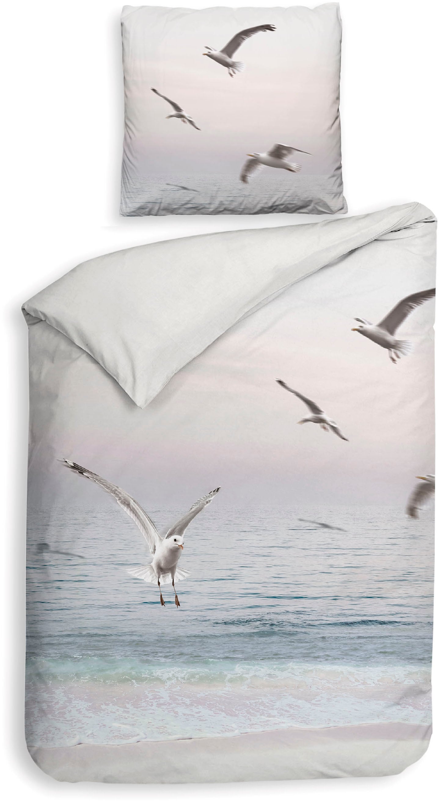 Heckett & Lane Bettwäsche »Heckettlane Bettwäsche Esma« 2 Bettwäsche aus 100% Baumwolle, hochwertige Mako-Satin, ab 135x200 cm.