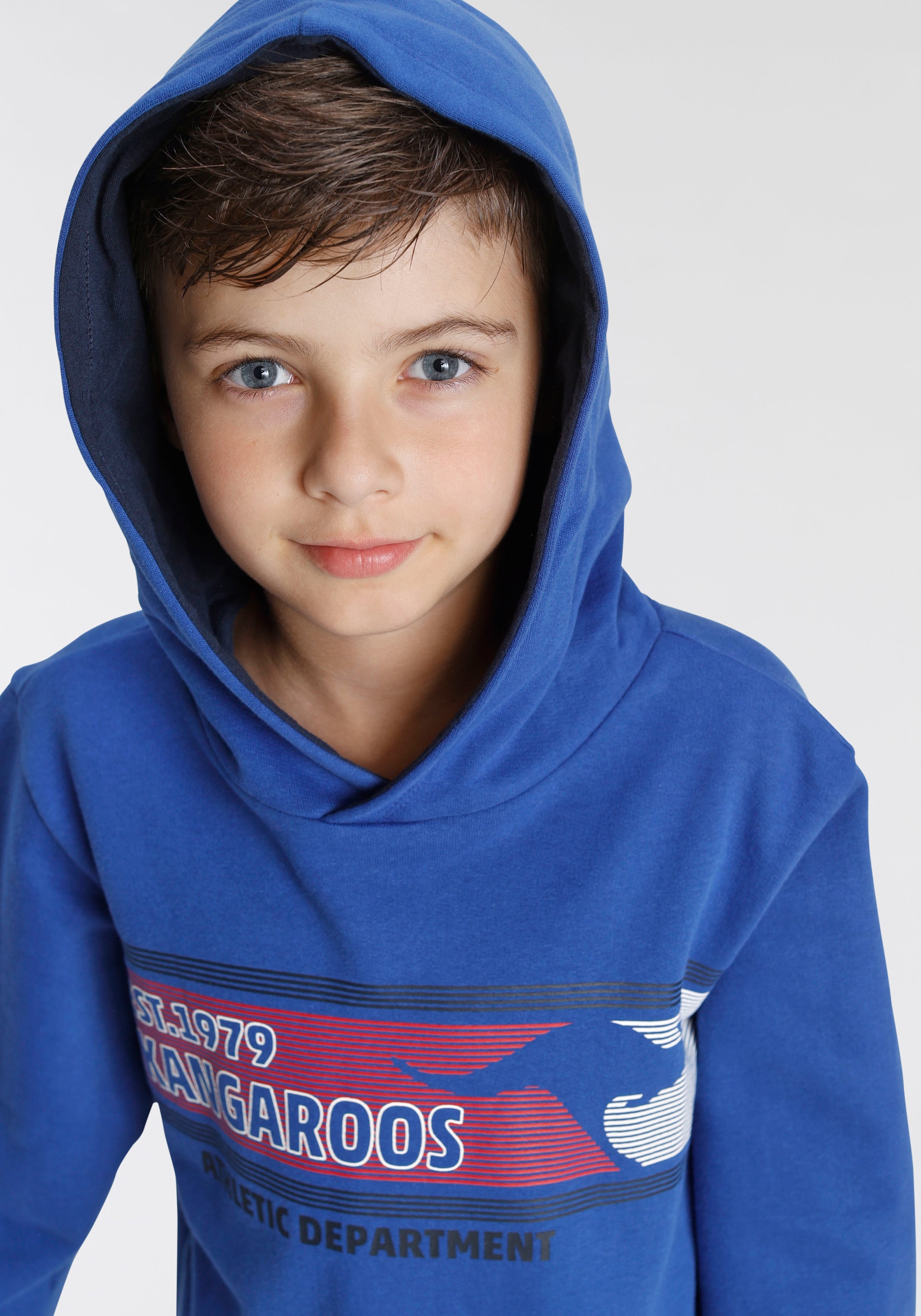 KangaROOS Kapuzensweatshirt, Logo-Druck BAUR mit online kaufen modischem 
