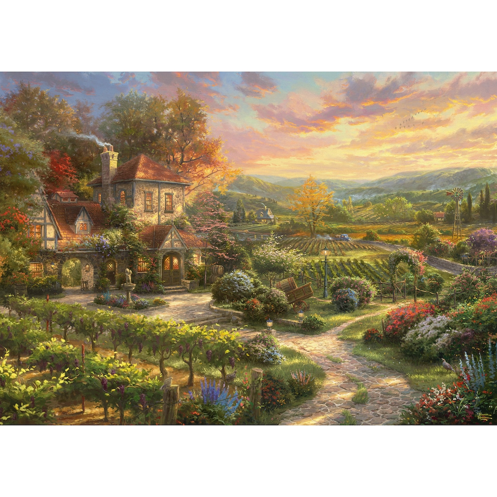 Schmidt Spiele Puzzle »In den Weinbergen«, Thomas Kinkade