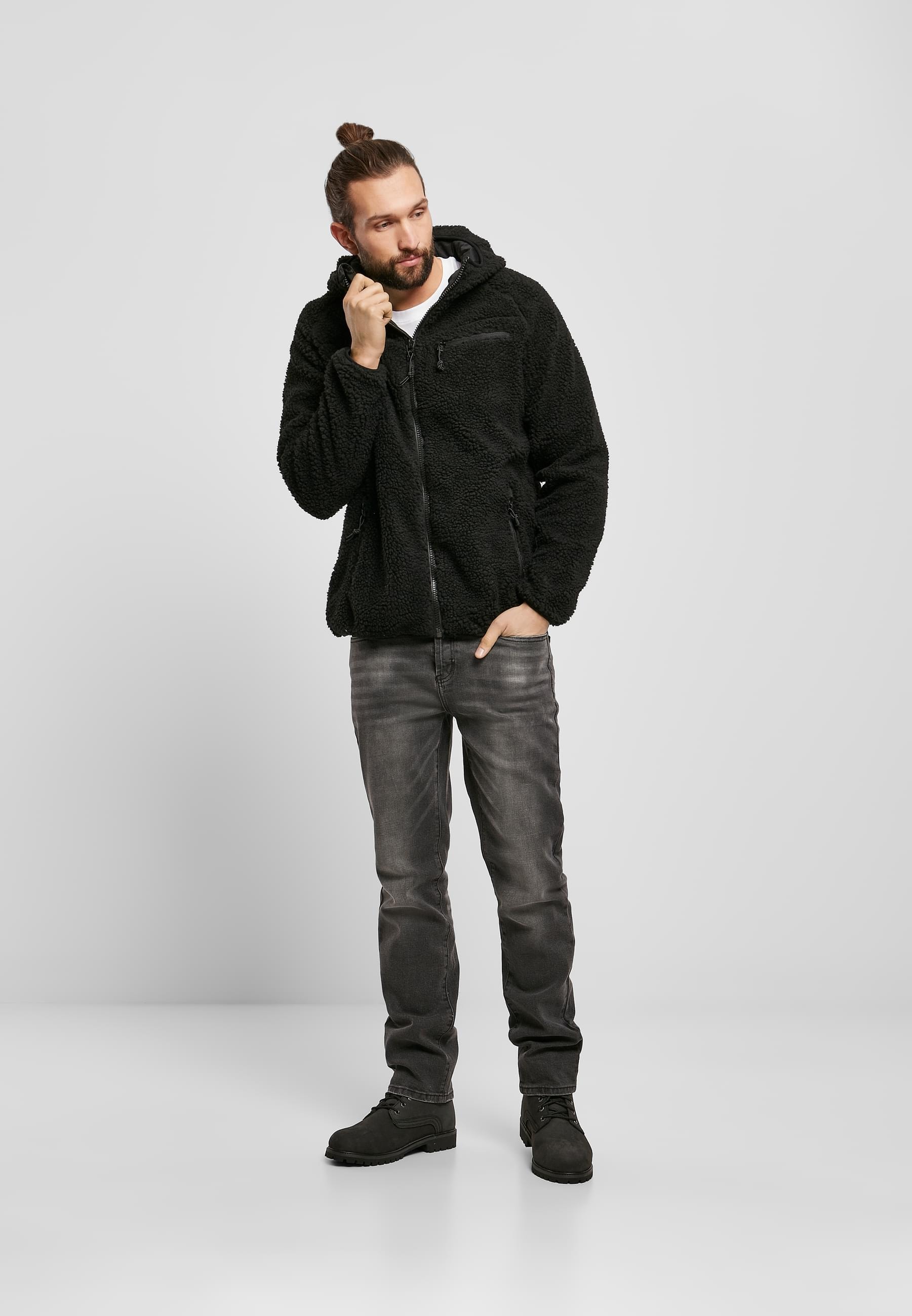 Brandit Anorak »Brandit Herren Teddyfleece Worker Jacket«, (1 St.), mit Kapuze