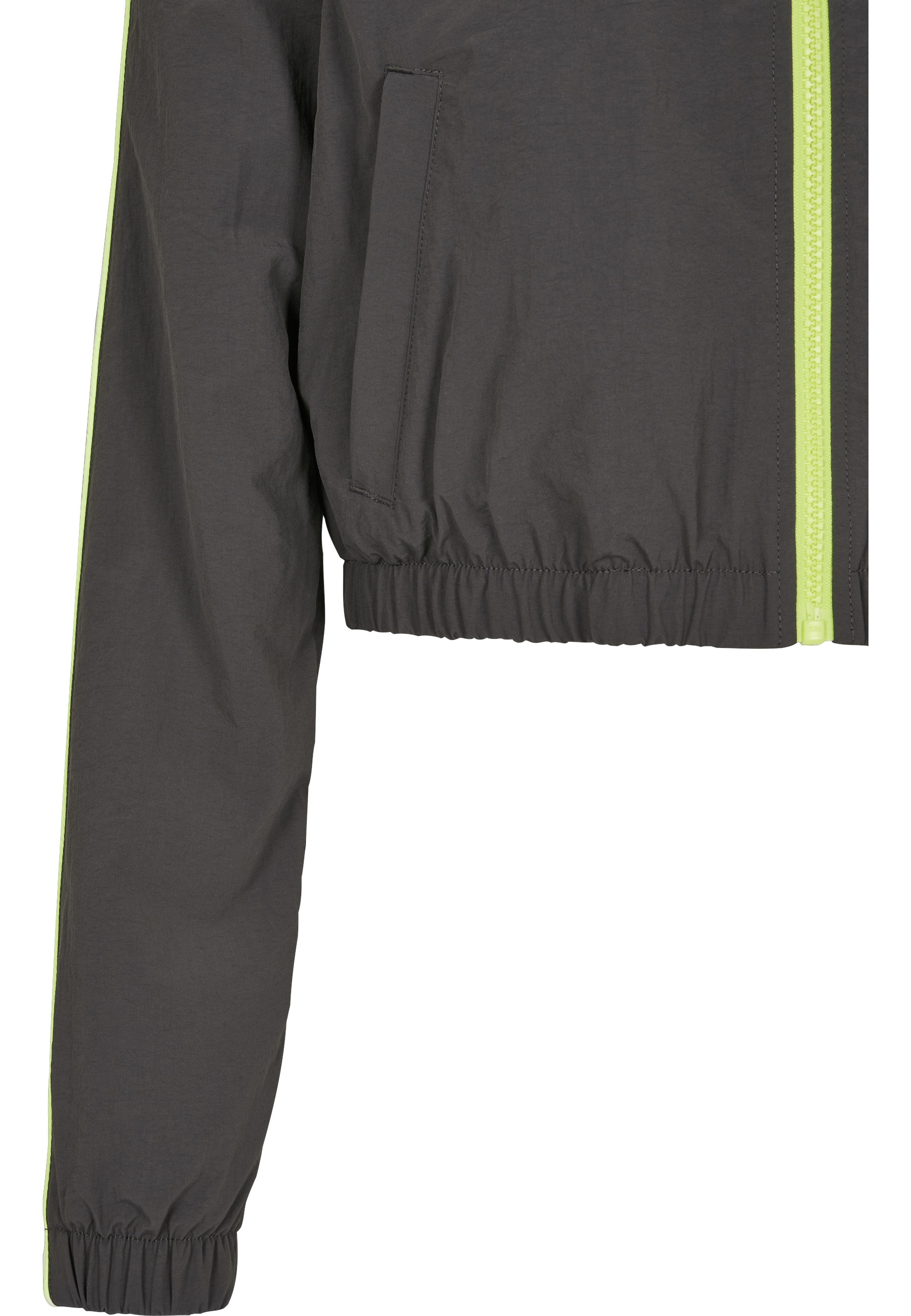 URBAN CLASSICS Allwetterjacke »Urban Classics Damen Ladies Short Piped Track Jacket« 1 Stk. tlg. ohne Kapuze