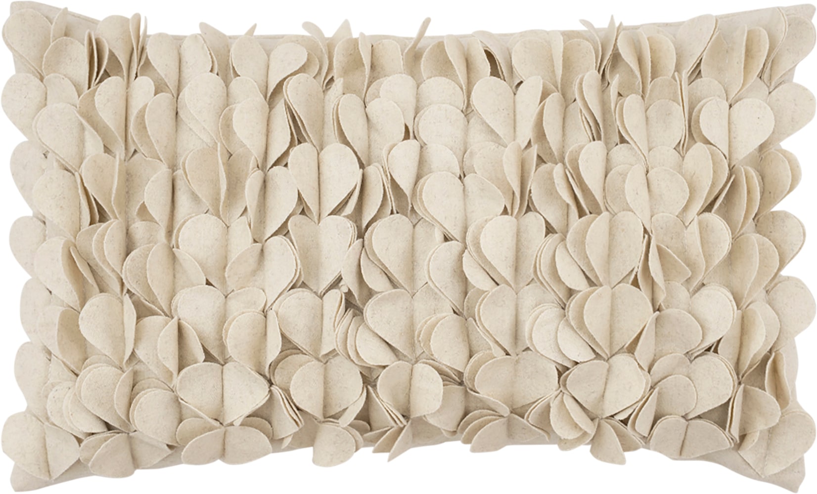 PAD Dekokissen "HEARTSHAPE" 3D-Herzapplikationen als textiles Highlight