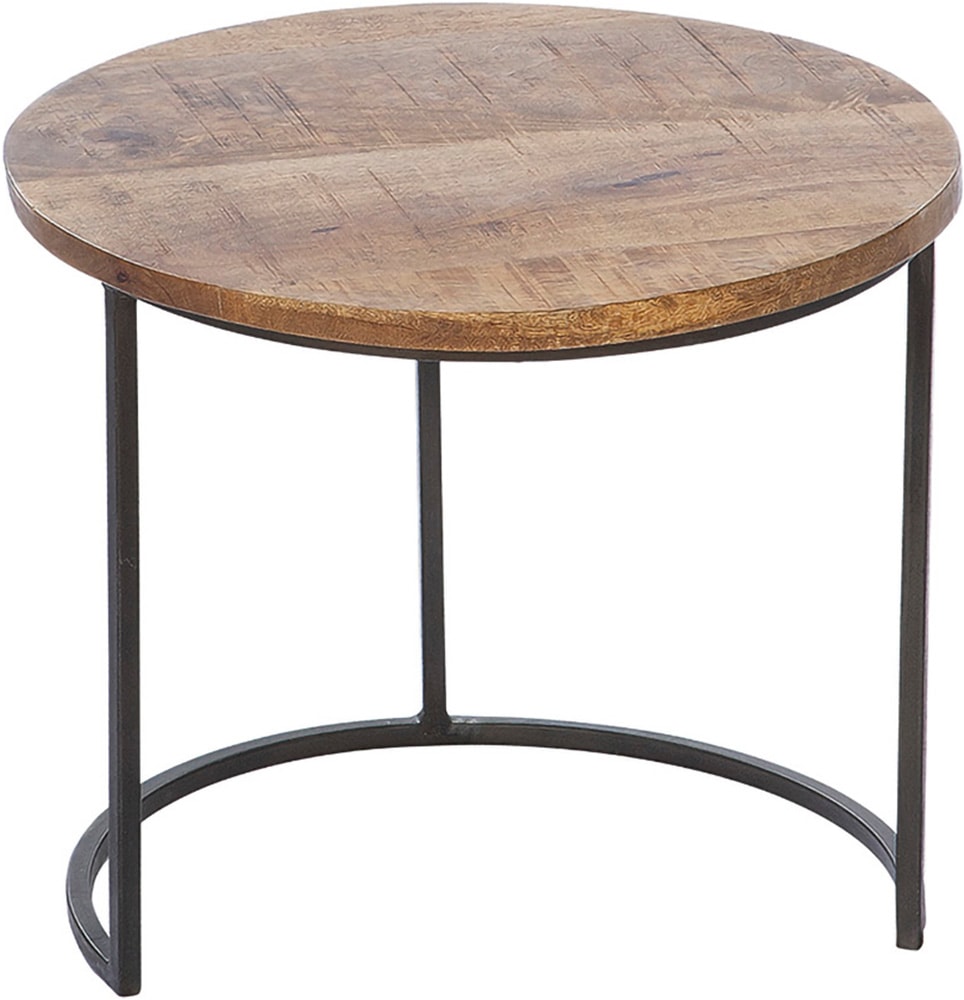 GILDE Beistelltisch »2er Set Beistelltisch rund Camara« 2 Stk. tlg. Wohnzimmertisch, Beistellmöbel, Couchtisch, Dekotisch, Tischplatte