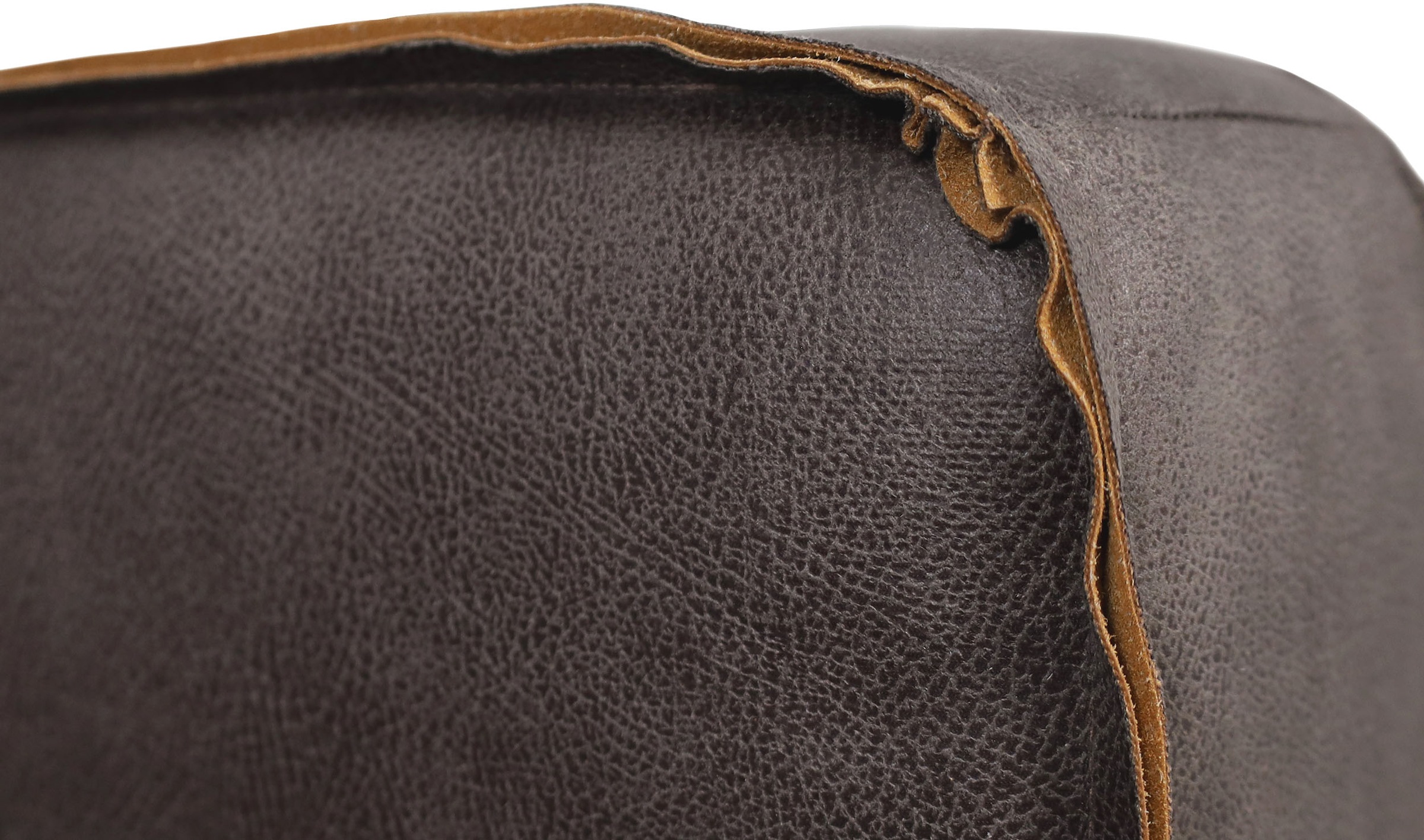 Places of Style Ecksofa »Watkins, wahlweise mit Schlaffunktion/Bettkasten, moderne offene Naht«, Recamiere beidseitig montierbar, L-Form, Breite 232 cm