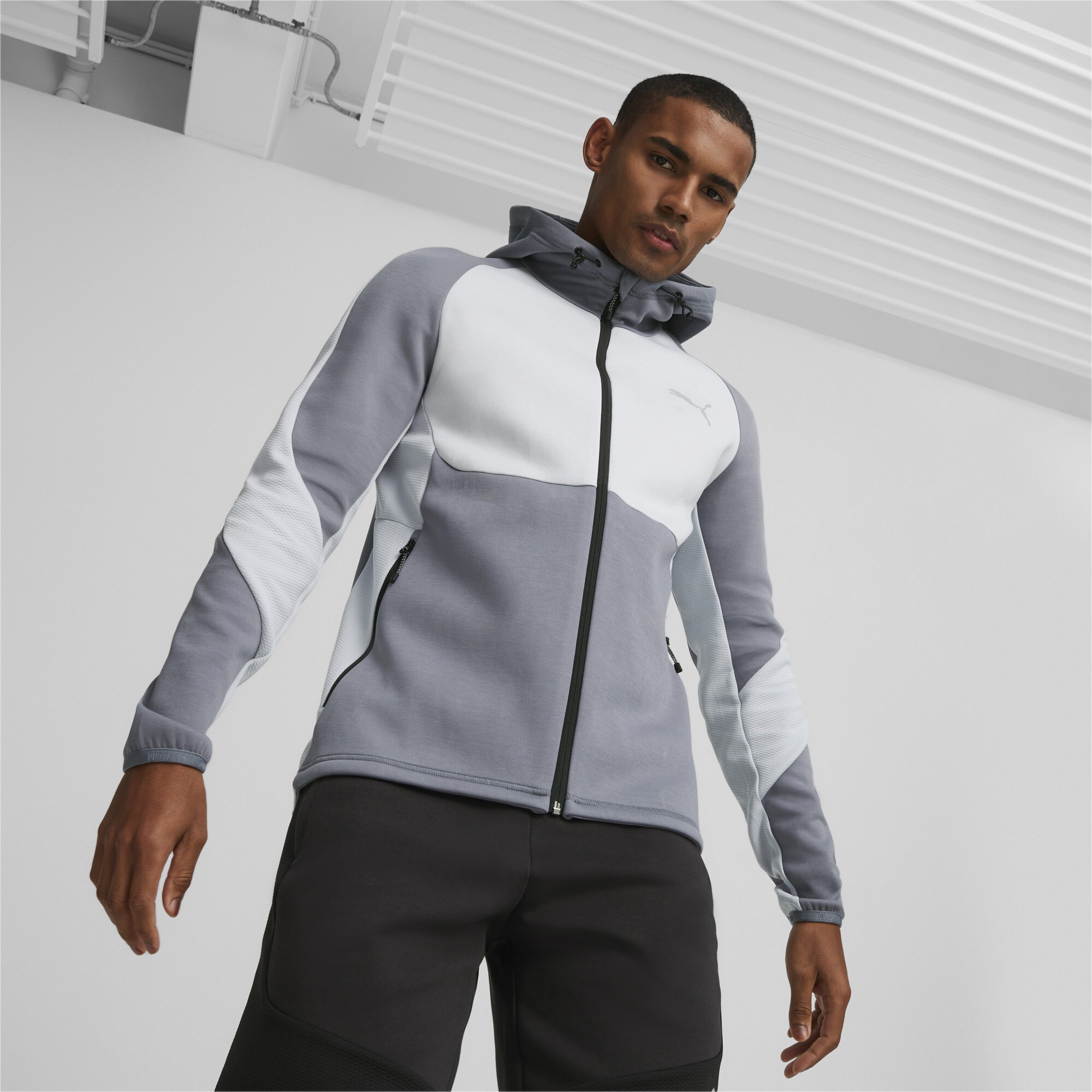 PUMA Sweatshirt »evoStripe Reißverschluss-Hoodie Herren«