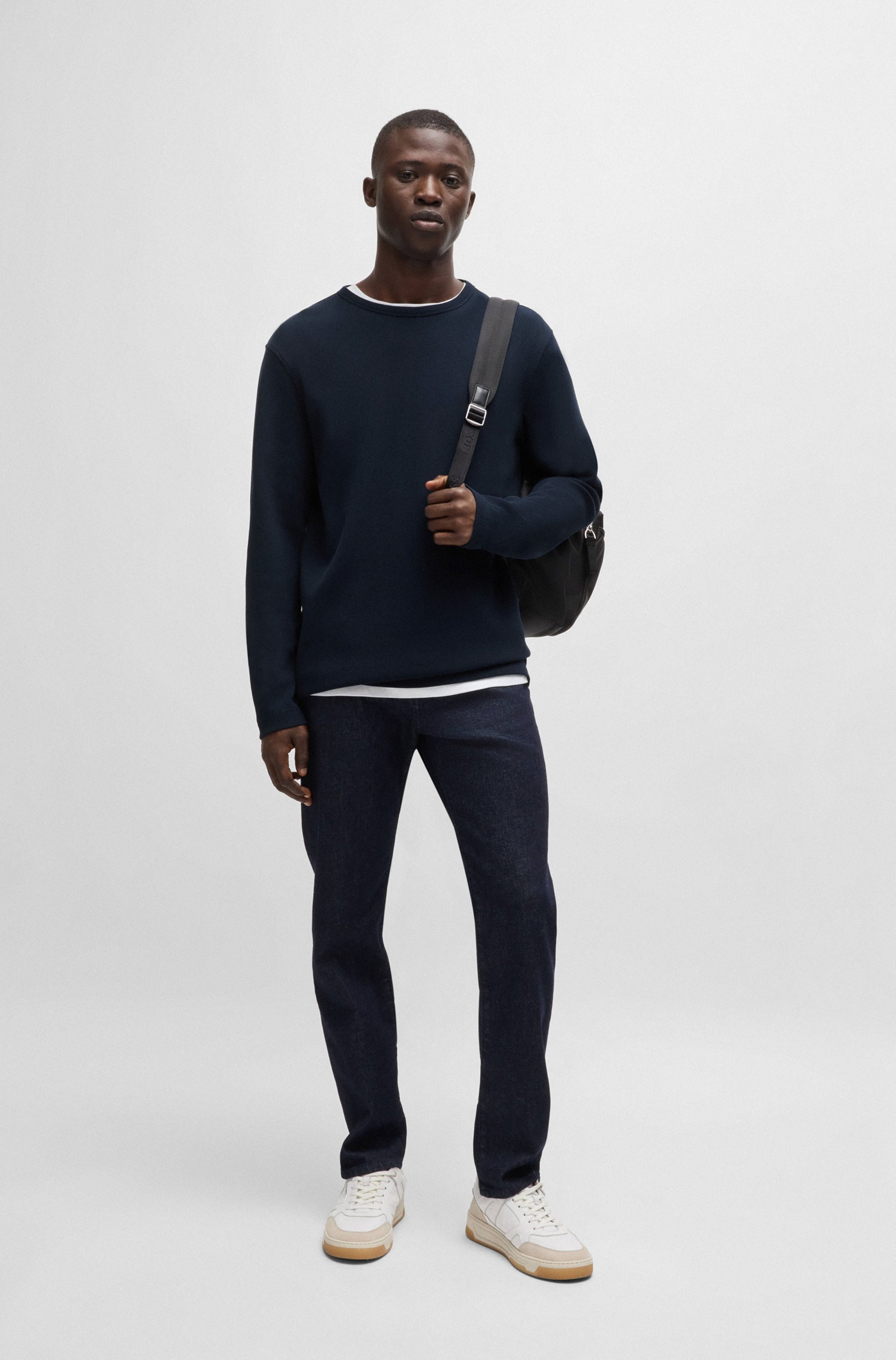 BOSS ORANGE Langarmshirt »Tempesto«, mit BOSS-Stickerei