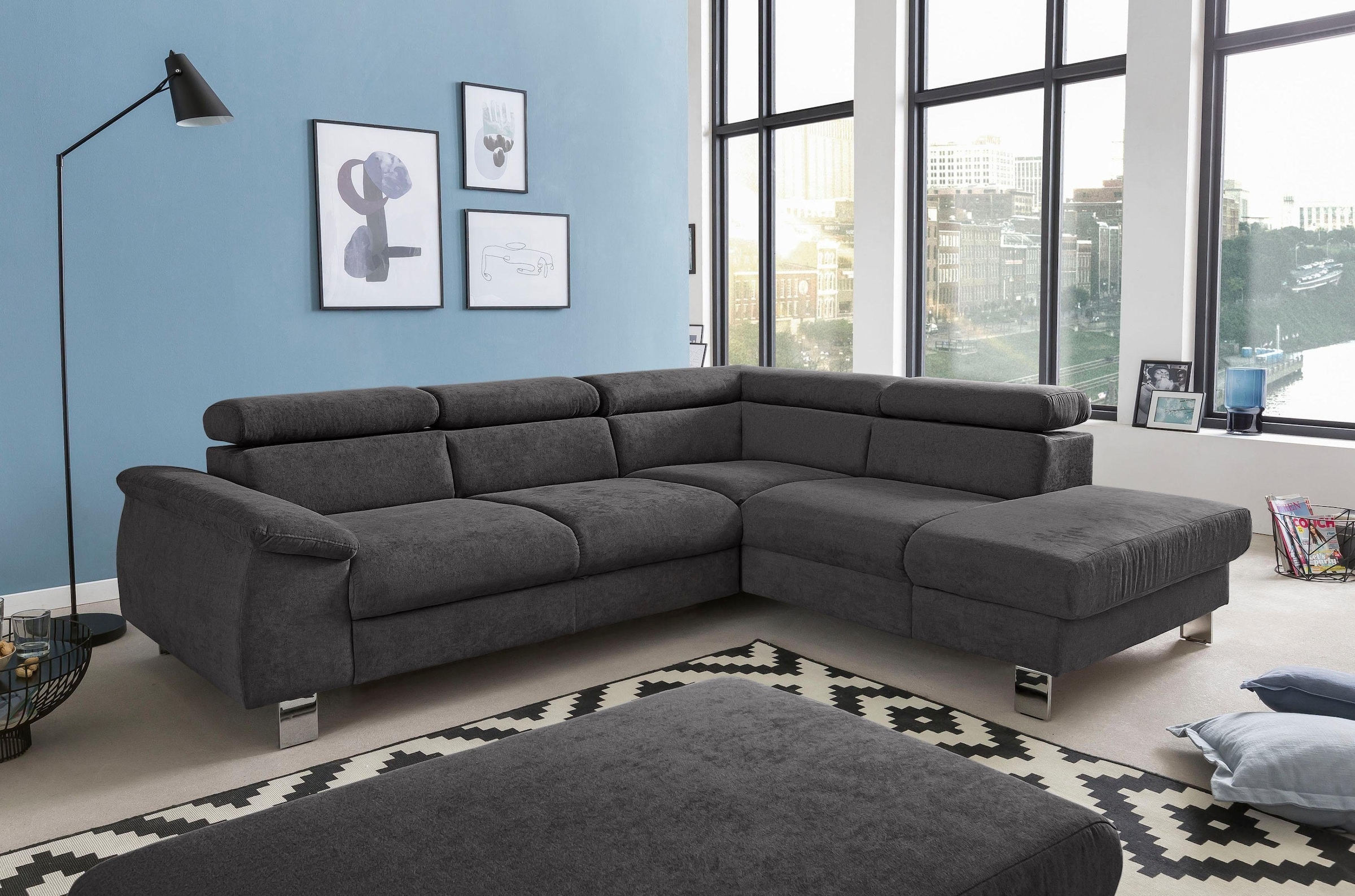 COTTA Polstergarnitur "Komaris L-Form", (Set), Set bestehend aus: Ecksofa m günstig online kaufen