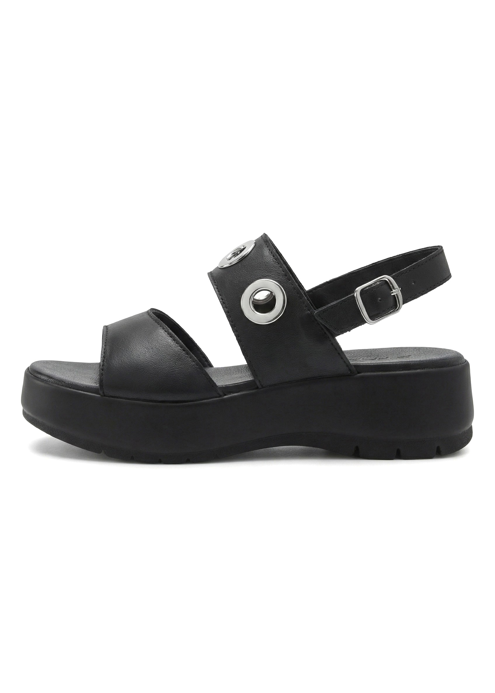 French Connection Sandalette »Sandale, Ledersandale, offener Schuh, Sommerschuhe, Ledersandalette«  NEU aus Leder mit modisch bequemer Plateausohle