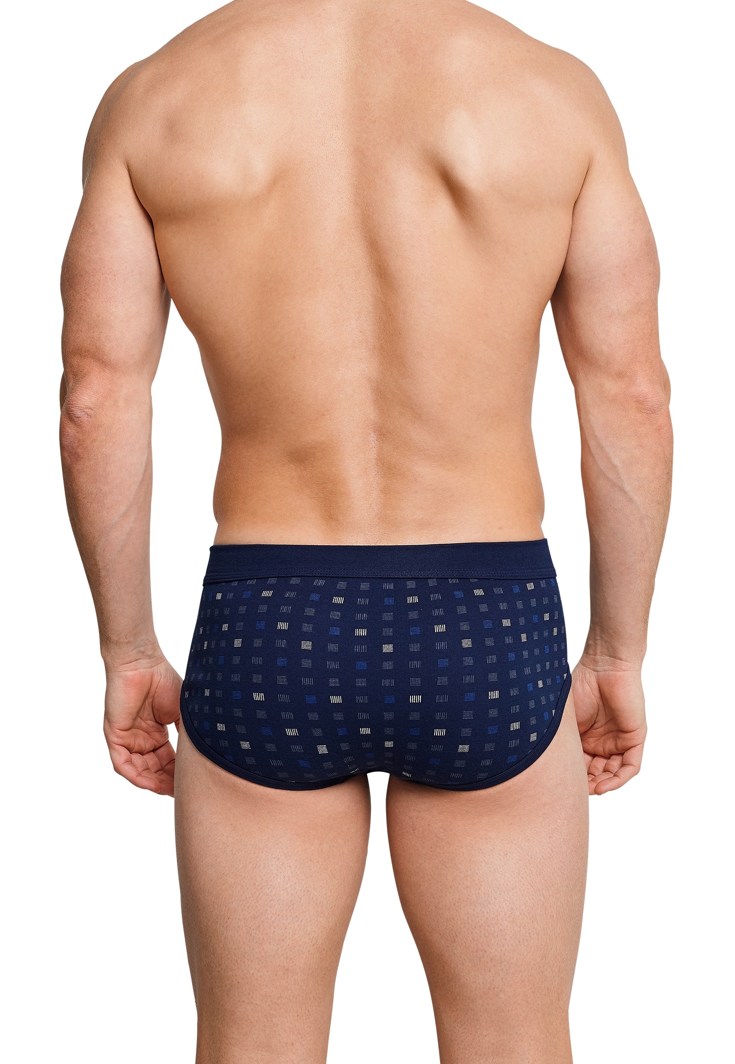 Thumbnail - Schiesser Slip "Essentials" 2er Pack, mit Eingriff, Feinripp-Qualität, Softbund, kariert, Baumwolle