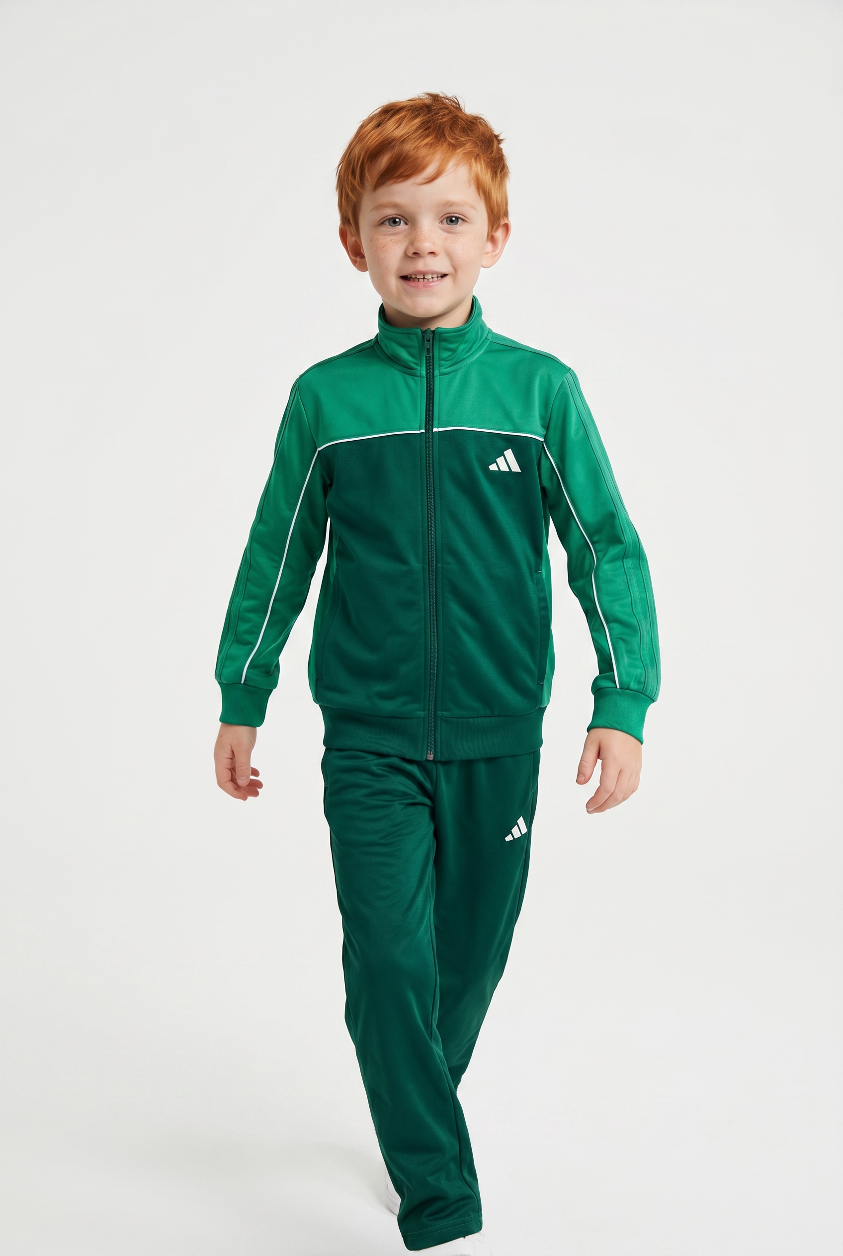 adidas Sportswear Trainingsanzug "J CP TR TS" 2 für Kinder und Teens, zweiteiliges Set, mit Stehkragen