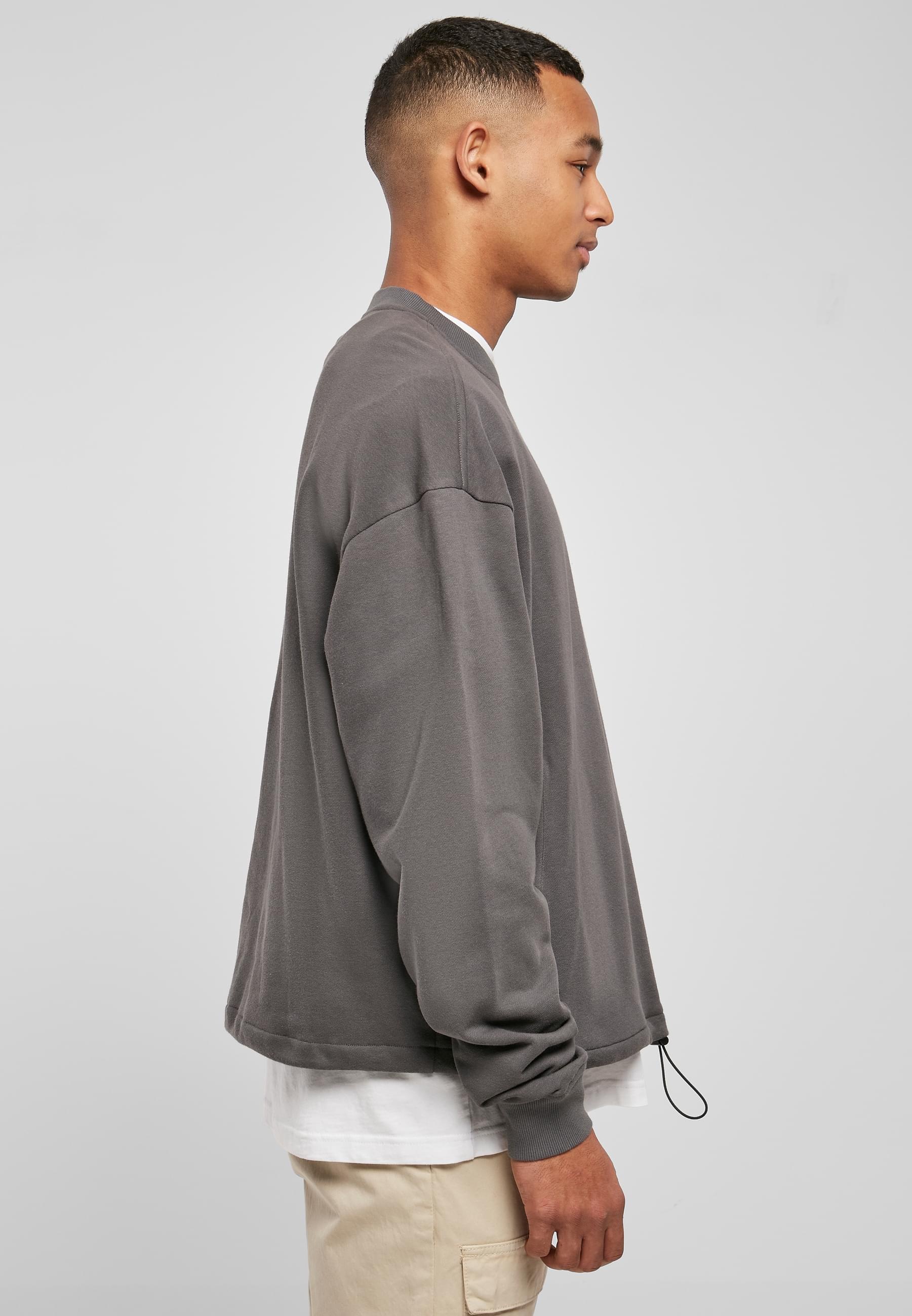URBAN CLASSICS Rundhalspullover »Urban Classics Herren Sport Crew«, (1 tlg.)