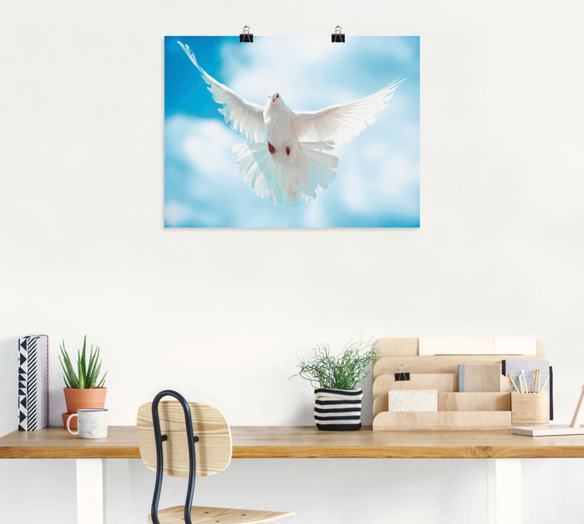 Artland Wandbild »Taube mit ausgebreiteten Flügeln« Vögel 1 Stk. tlg. als Alubild, Outdoorbild, Leinwandbild, Poster in verschied. Größen