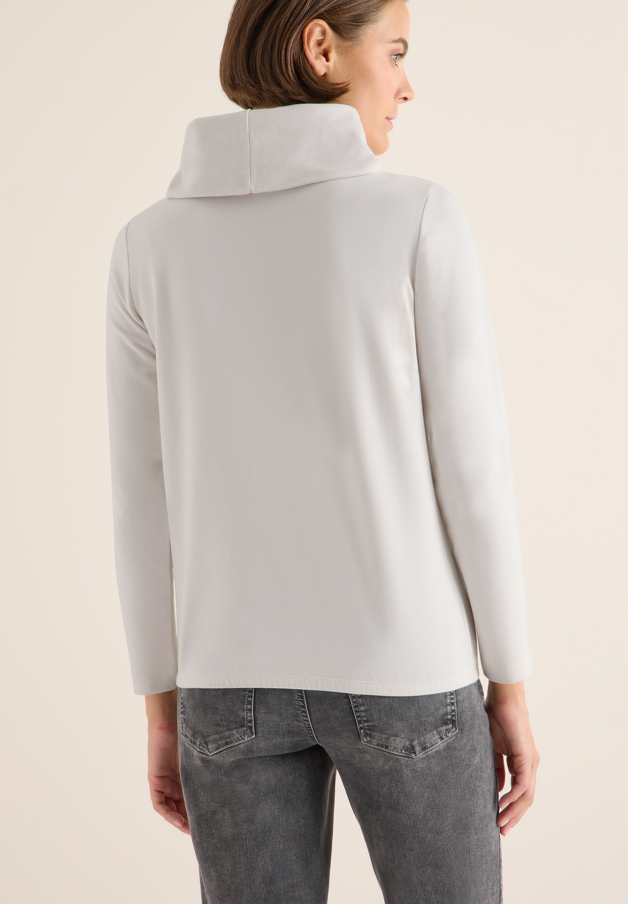 Cecil 3/4-Arm-Shirt mit großem Kragen