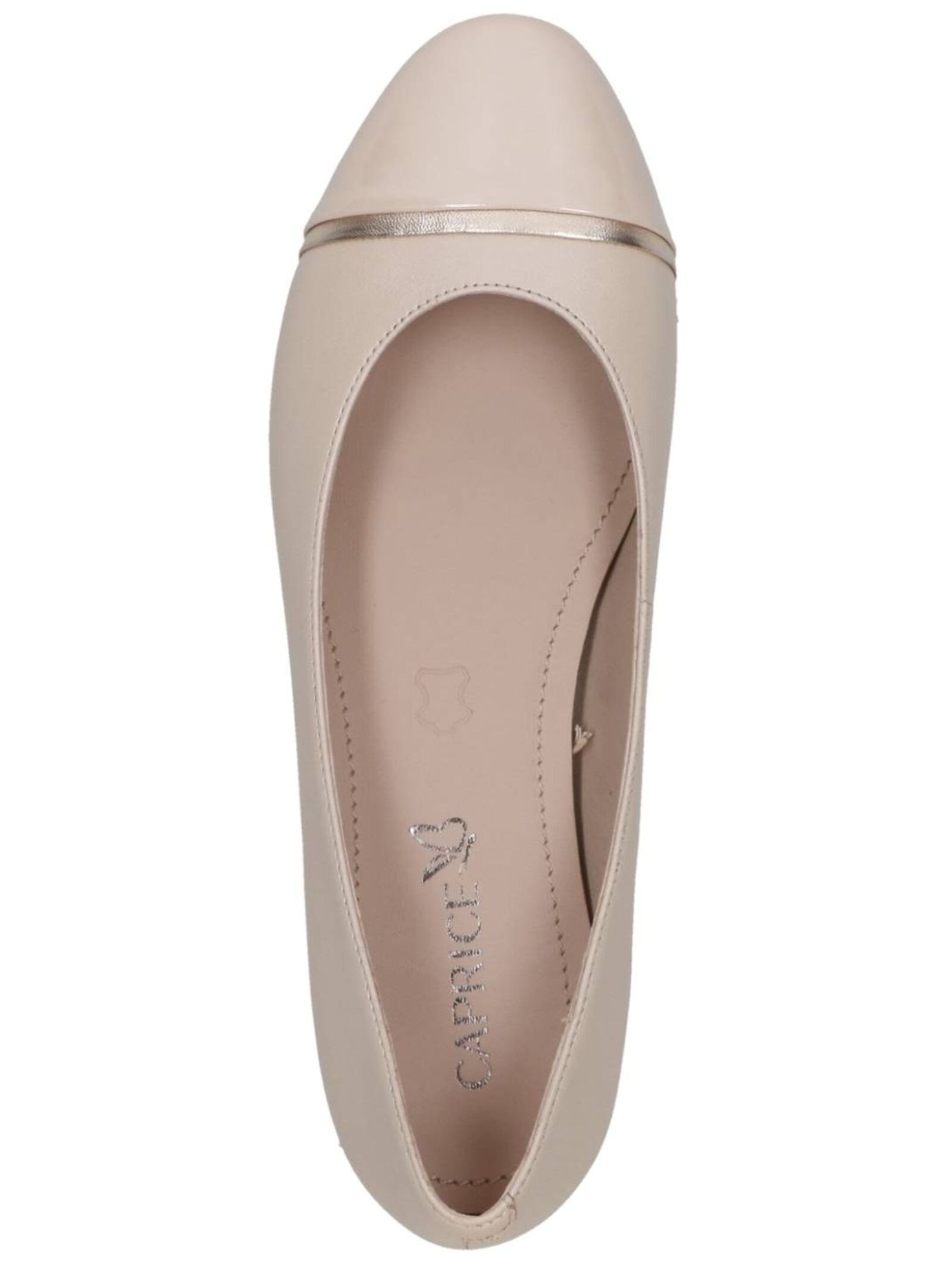 Caprice Damen Ballerina Creme 38.5 2