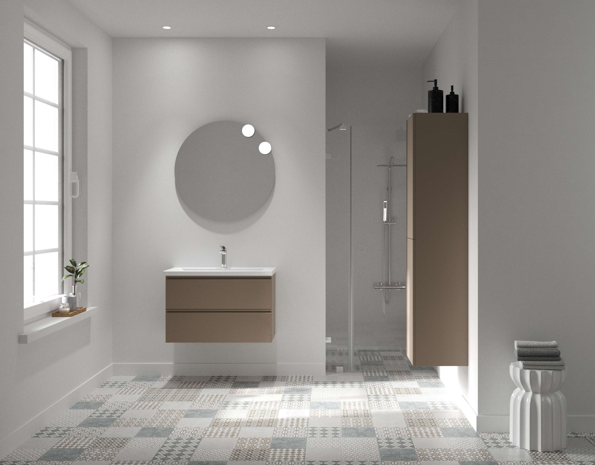 welltime Hochschrank »Cosmos«, mit Soft-Close Funktion, Breite 35 cm, Höhe 160 cm, FSC®