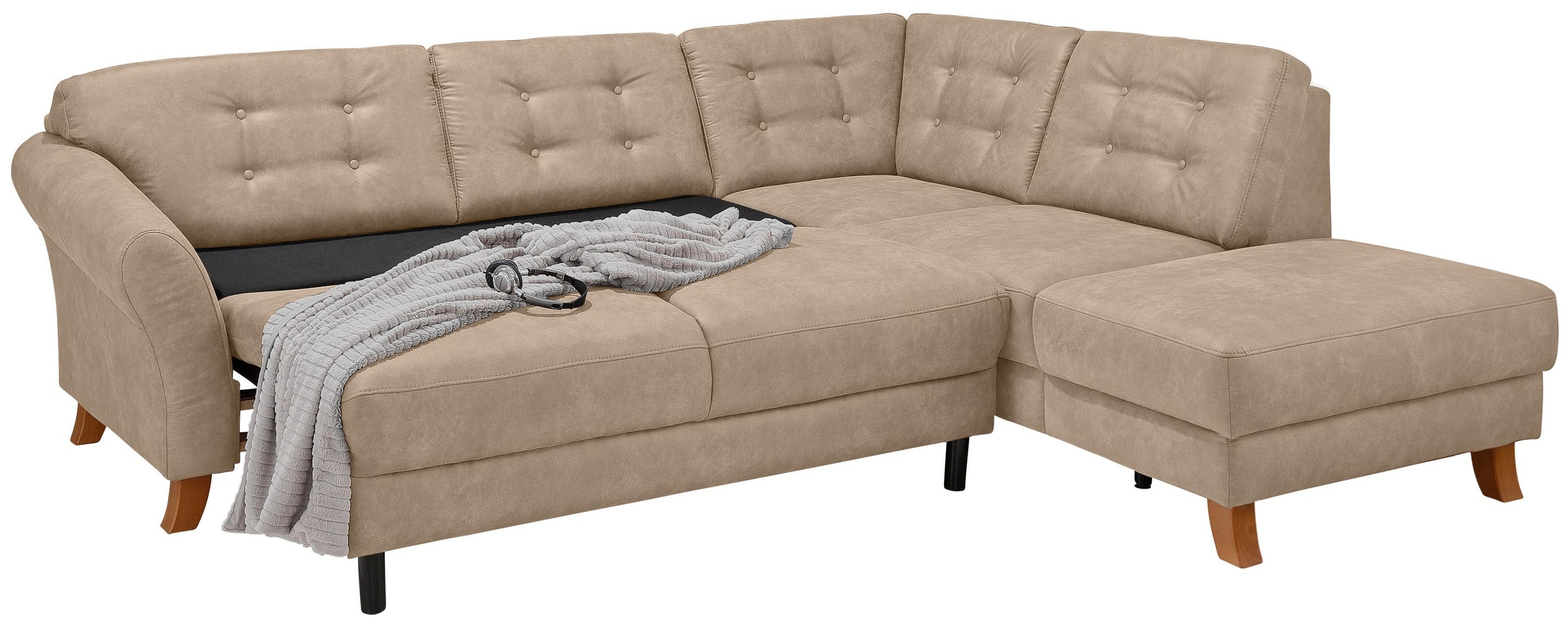 Home affaire Ecksofa »Trondheim L-Form«, mit Federkern